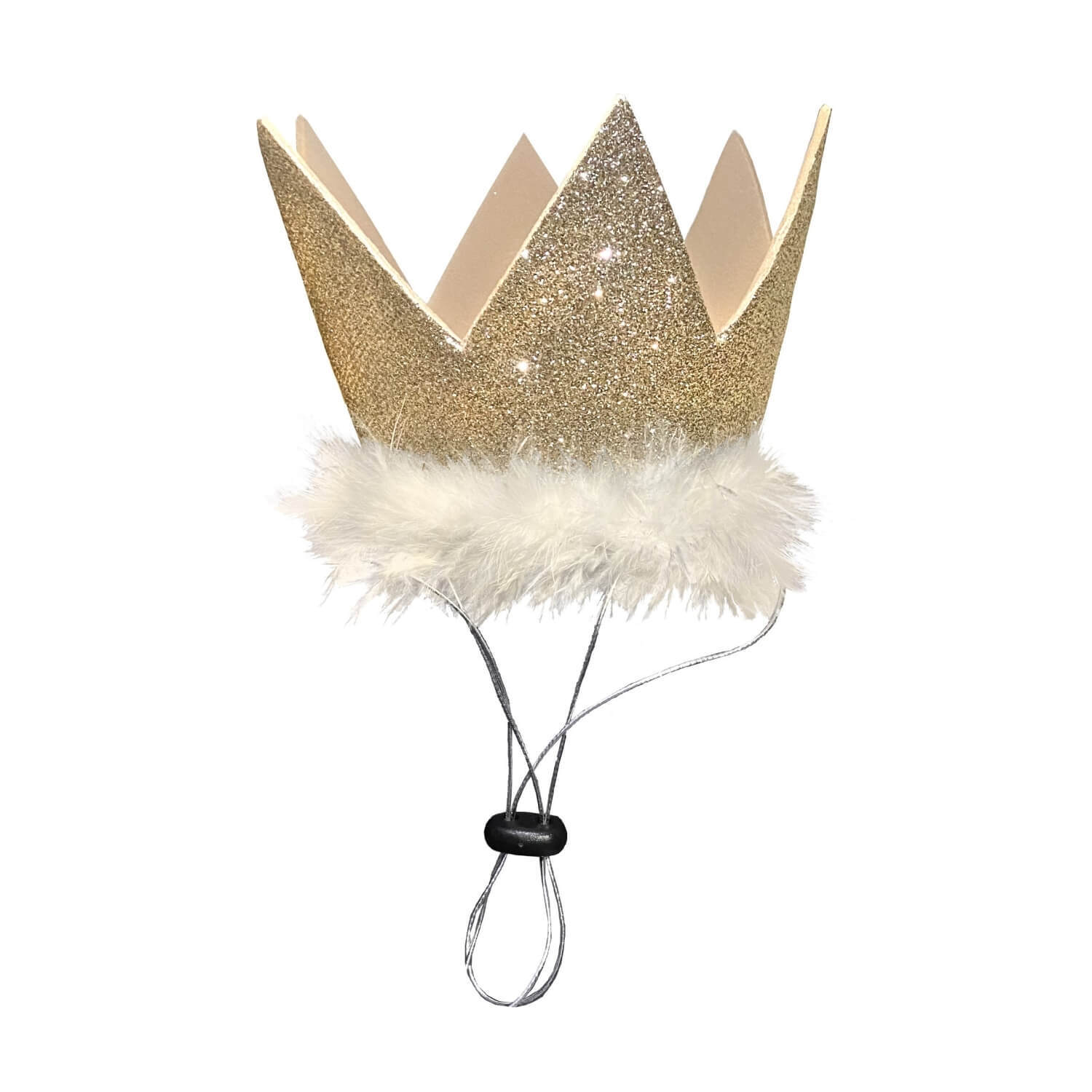 Huxley & Kent Gold Party Crown Dog Hat, Large, 4