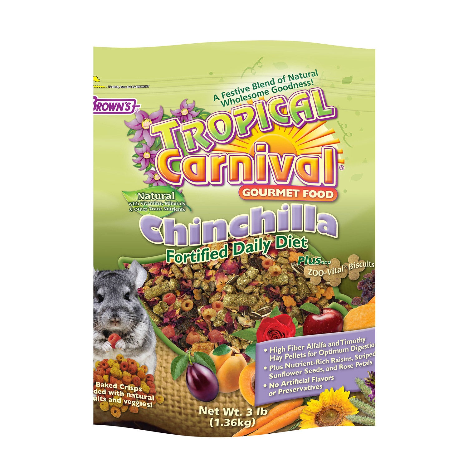 Tropical Carnival Natural Chinchilla Food