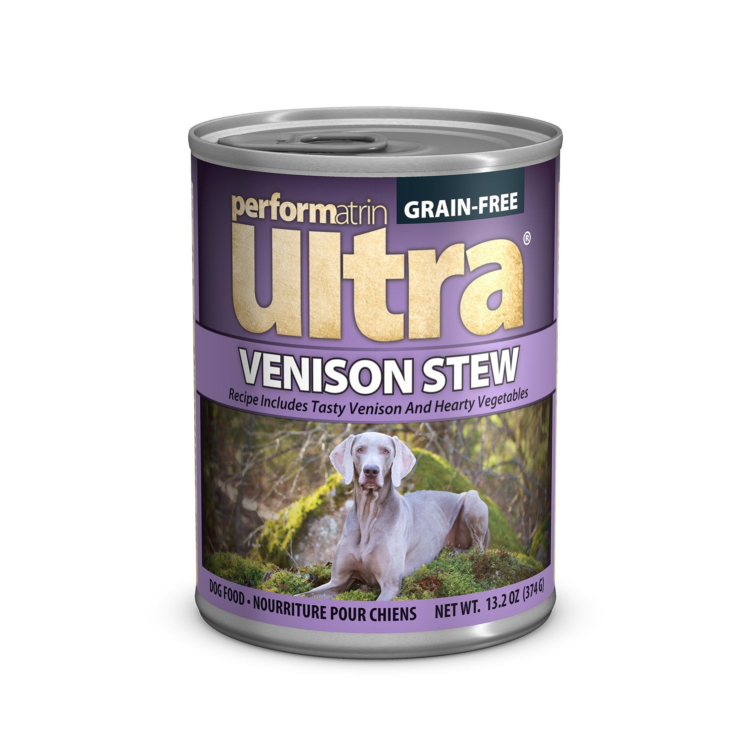 Performatrin Ultra Grain-Free Venison Stew Recipe Wet Dog Food, 13.2-Oz Pack Of 12