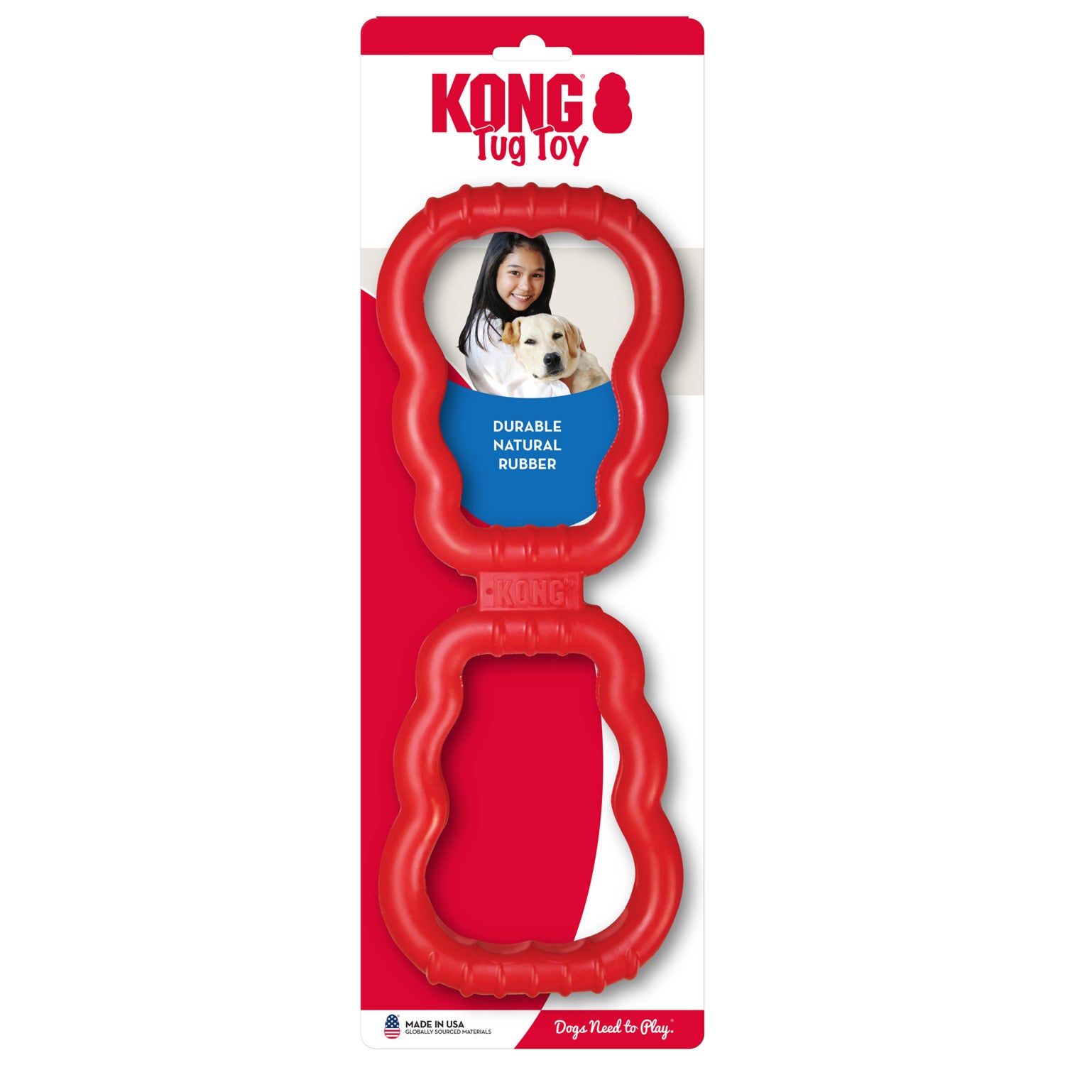 Kong Tug Rubber Dog Toy, 12.75