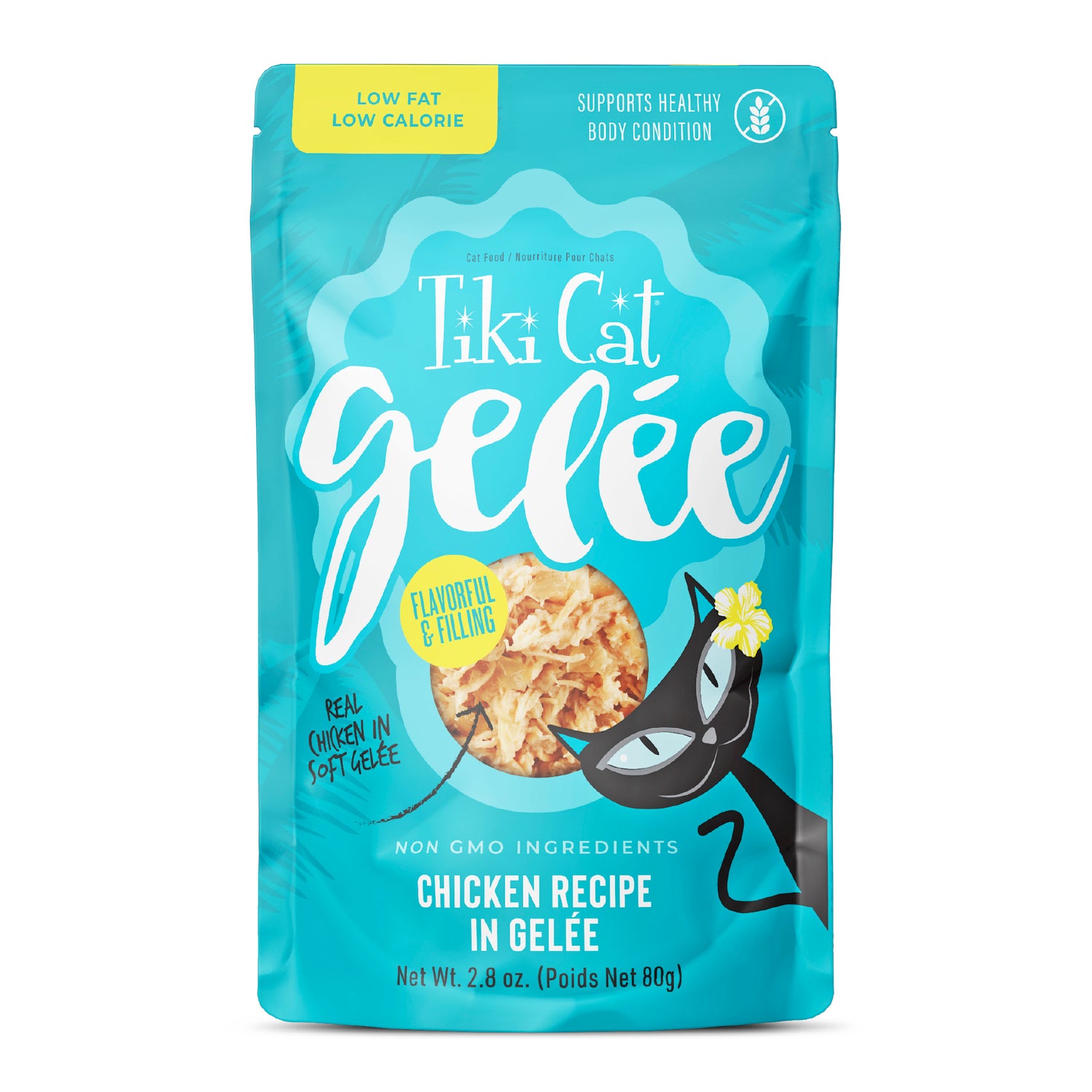 Tiki Cat Luau Lean Gelee Wet Cat Food, Chicken, 2.8-Oz. Pouch