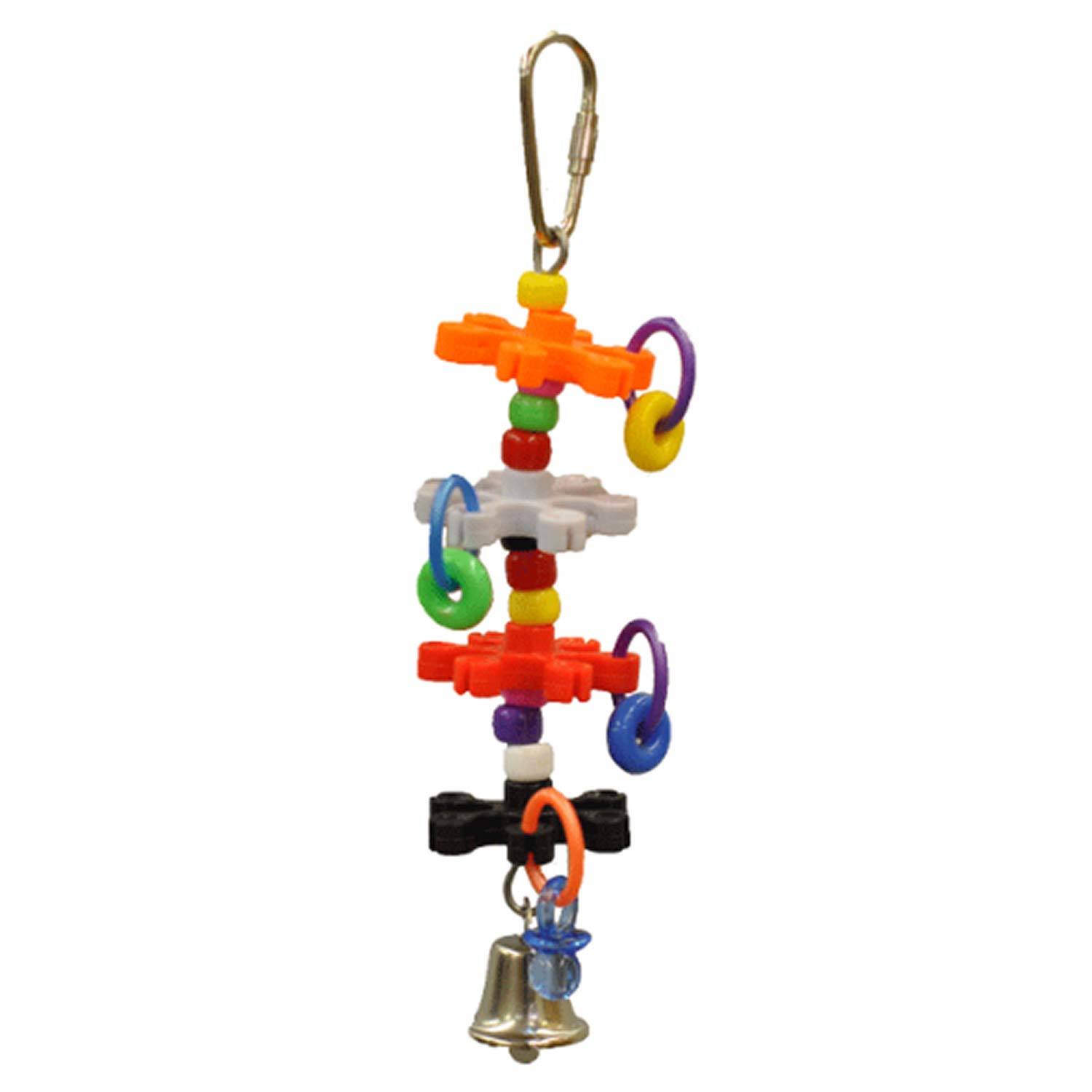 A&E Cage Happy Beaks Tiny Rings & Stars Bird Toy