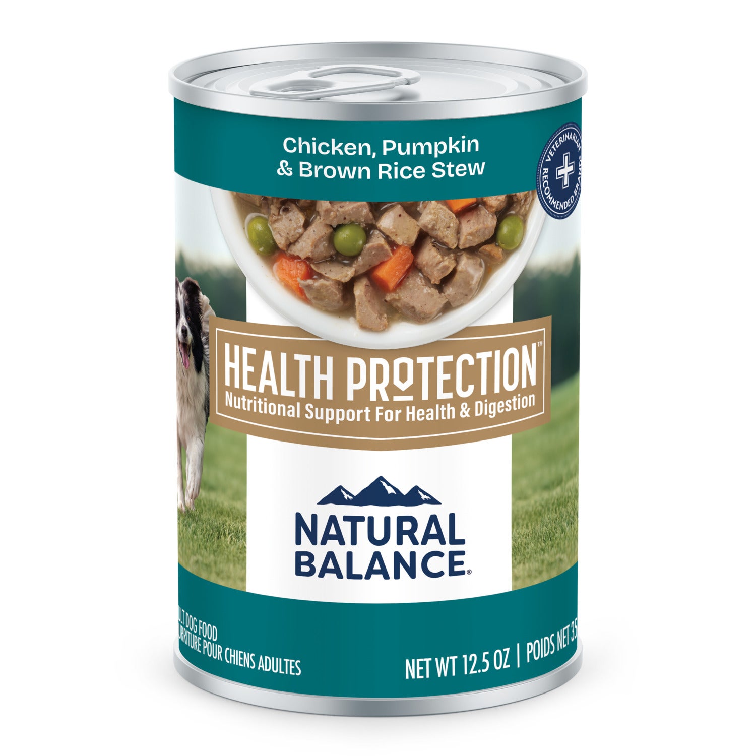 Natural Balance Health Protection Wet Dog Food, Chicken, Pumpkin & Brown Rice Stew, 12.5 Oz Pack Of 12.