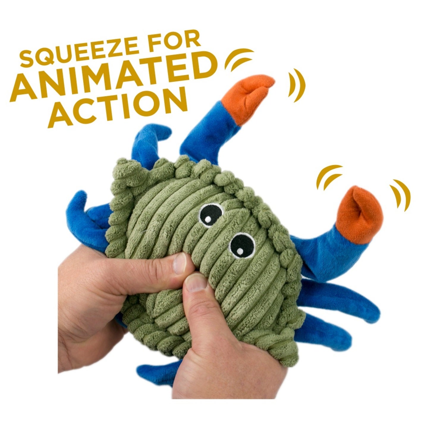 Tall Tails Animated Crab Interactive Dog Toy, 9