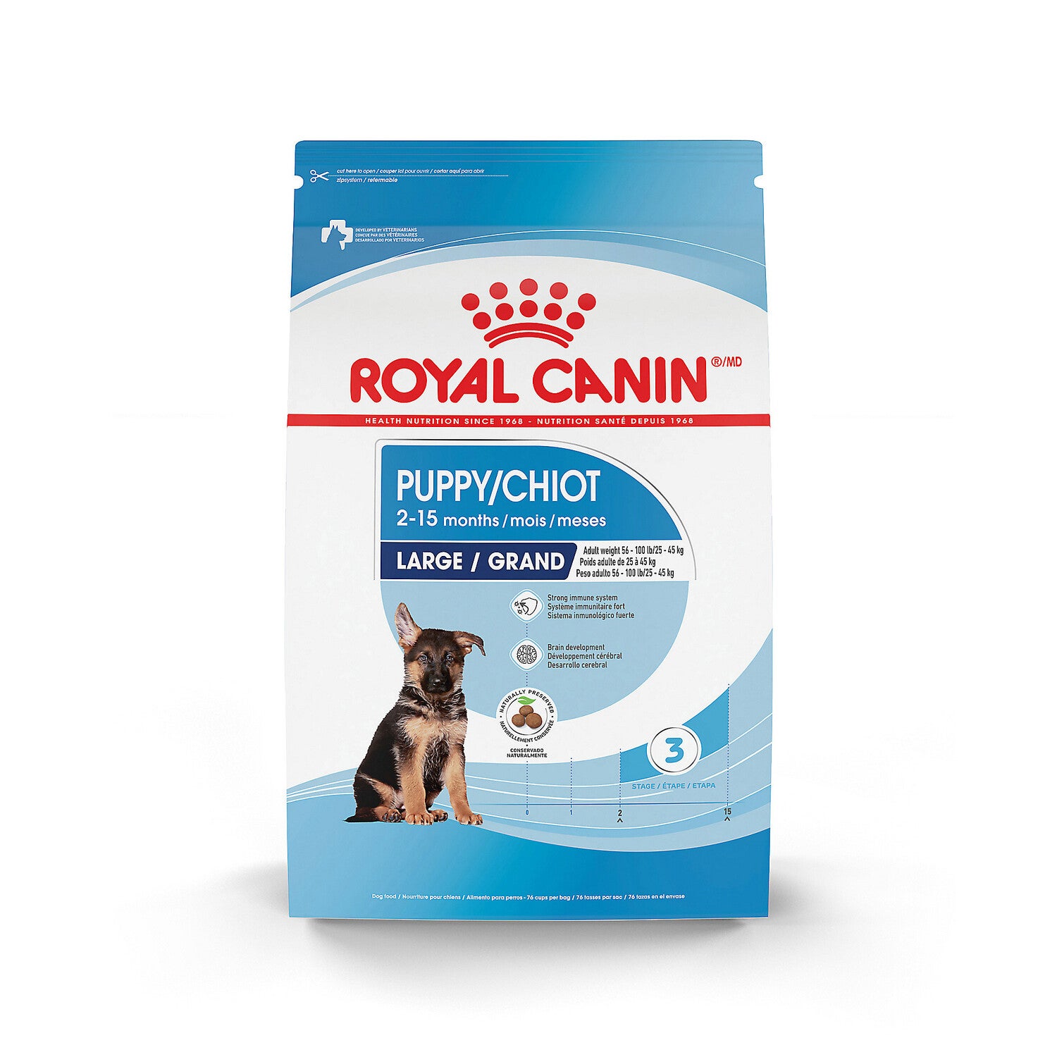 Royal Canin Size Health Nutrition Large Puppy Dry Dog Food, 30Lb