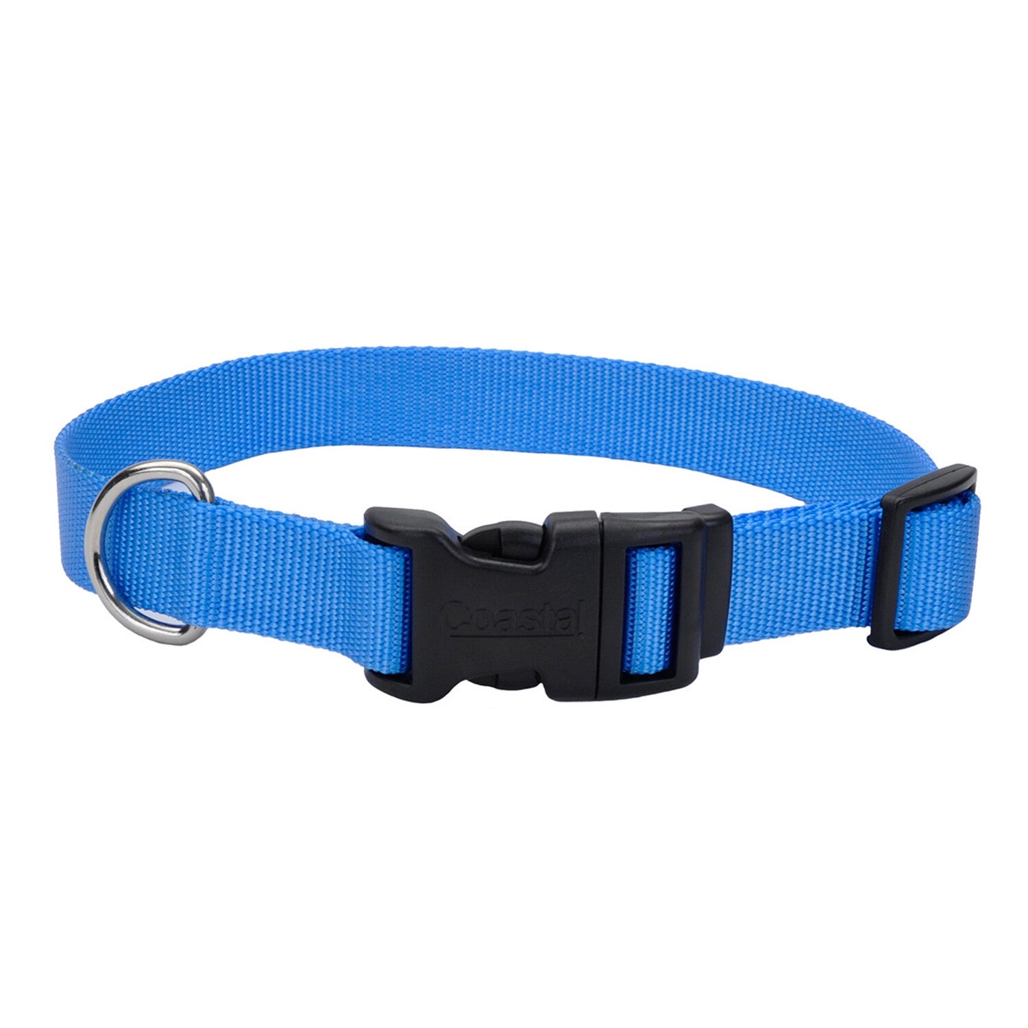 Coastal® Adjustable Dog Collar With Plastic Buckle, Blue Lagoon, Extra Small - 3/8 X 8-12
