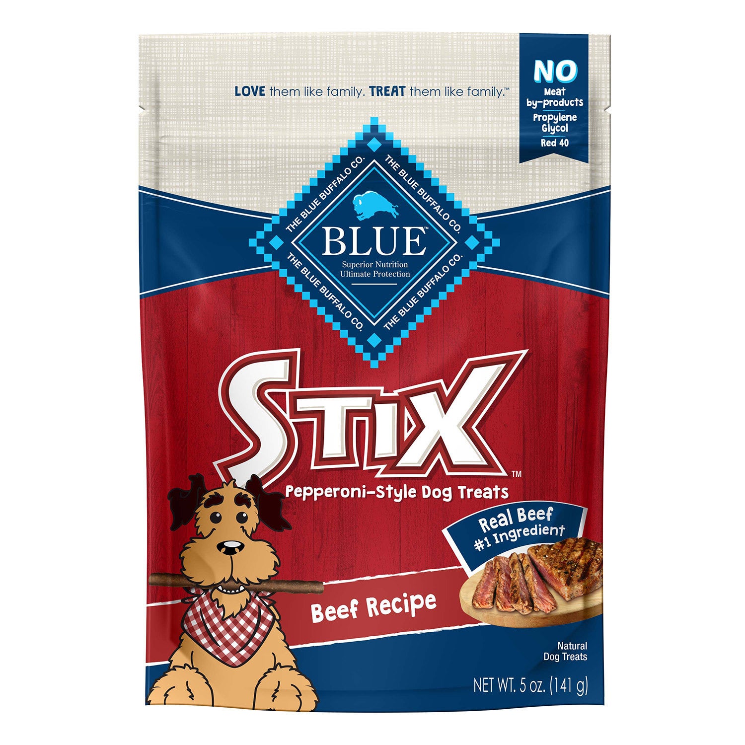 Blue Buffalo Stix Pepperoni-Style Treats Beef Recipe