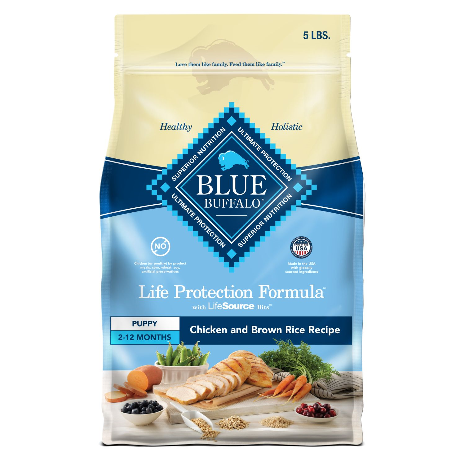 Blue Buffalo Life Protection Puppy Dog Food, 5-Lb