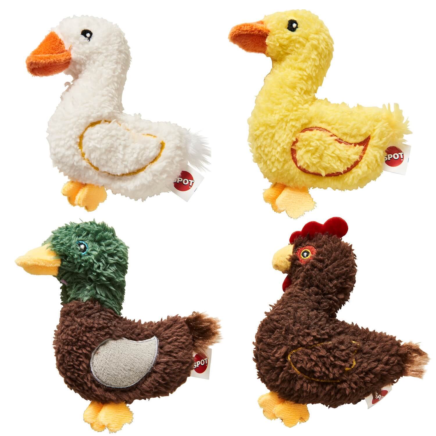 Spot Love The Earth Barnyard Birds Plush Catnip Cat Toy - Assorted Characters
