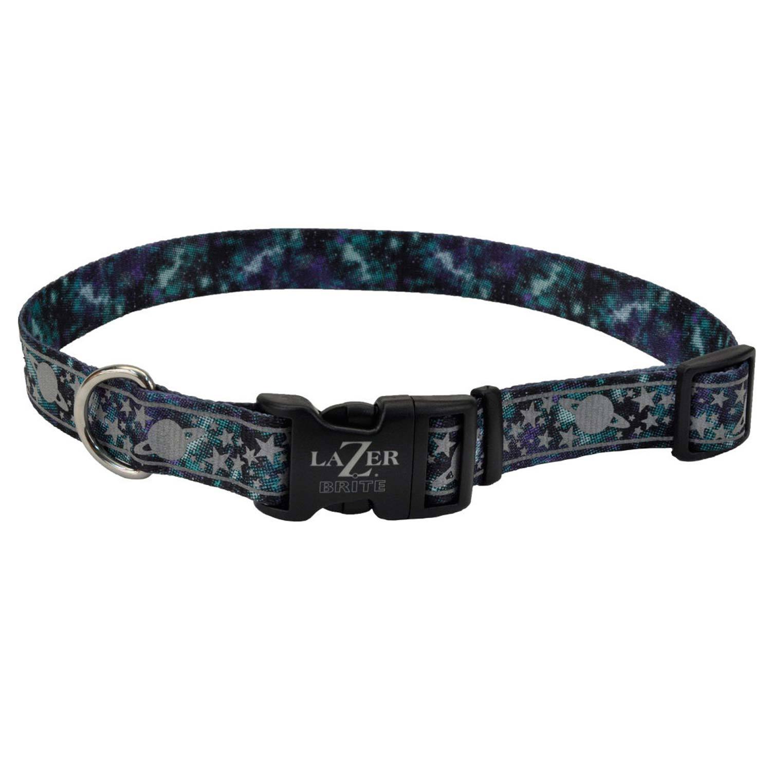 Coastal Pet Products Lazer Brite Patterned Collar, Galaxy
