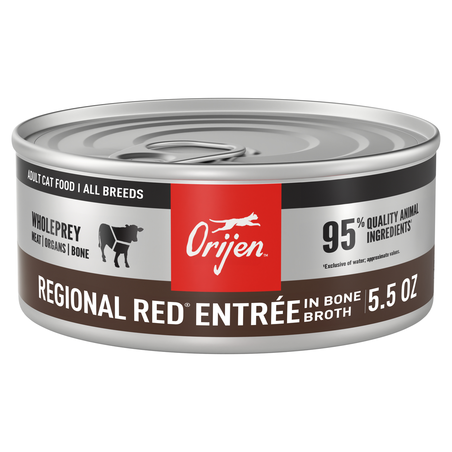 Orijen Regional Red Entree In Bone Broth Wet Cat Food, 5.5-Oz