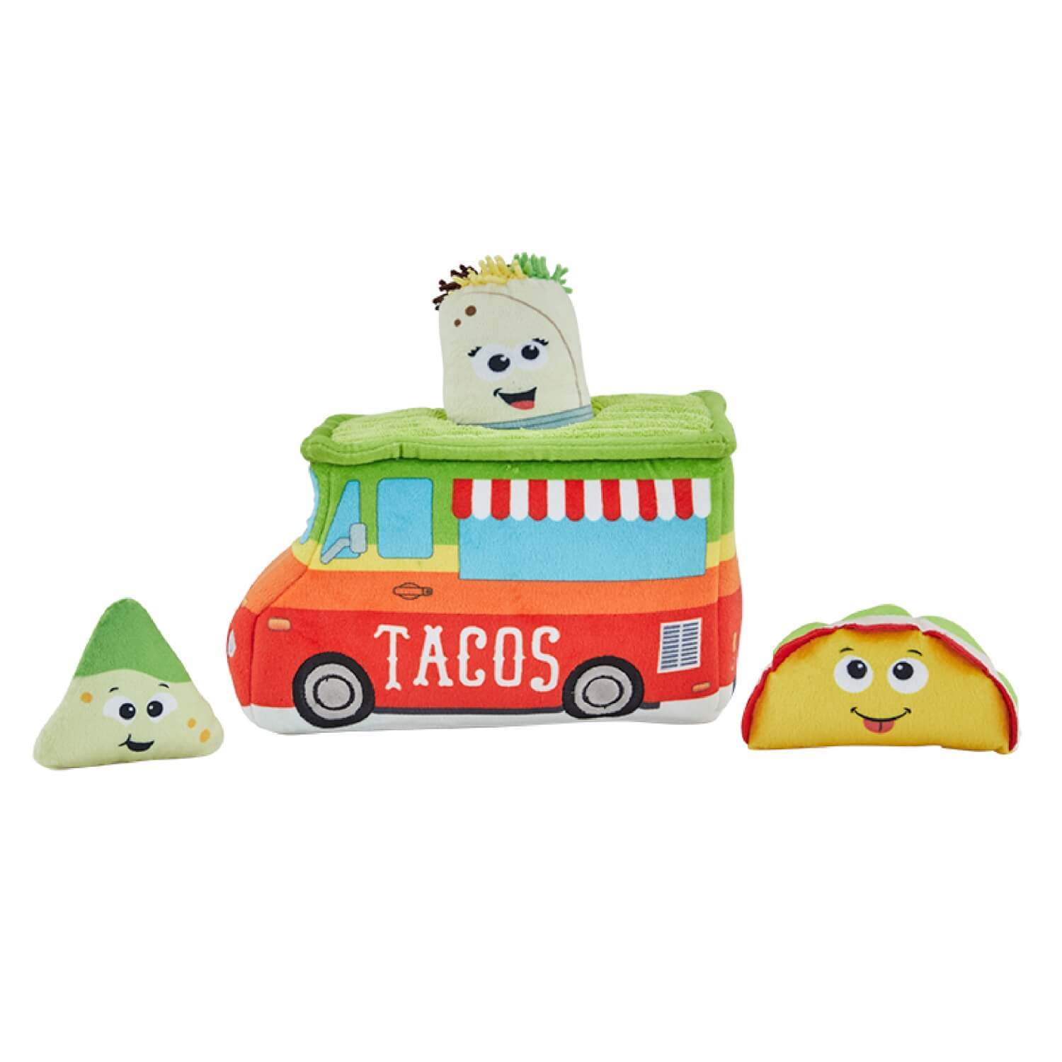 Outward Hound Hide A Taco Squeaky Plush Dog Toy Puzzle