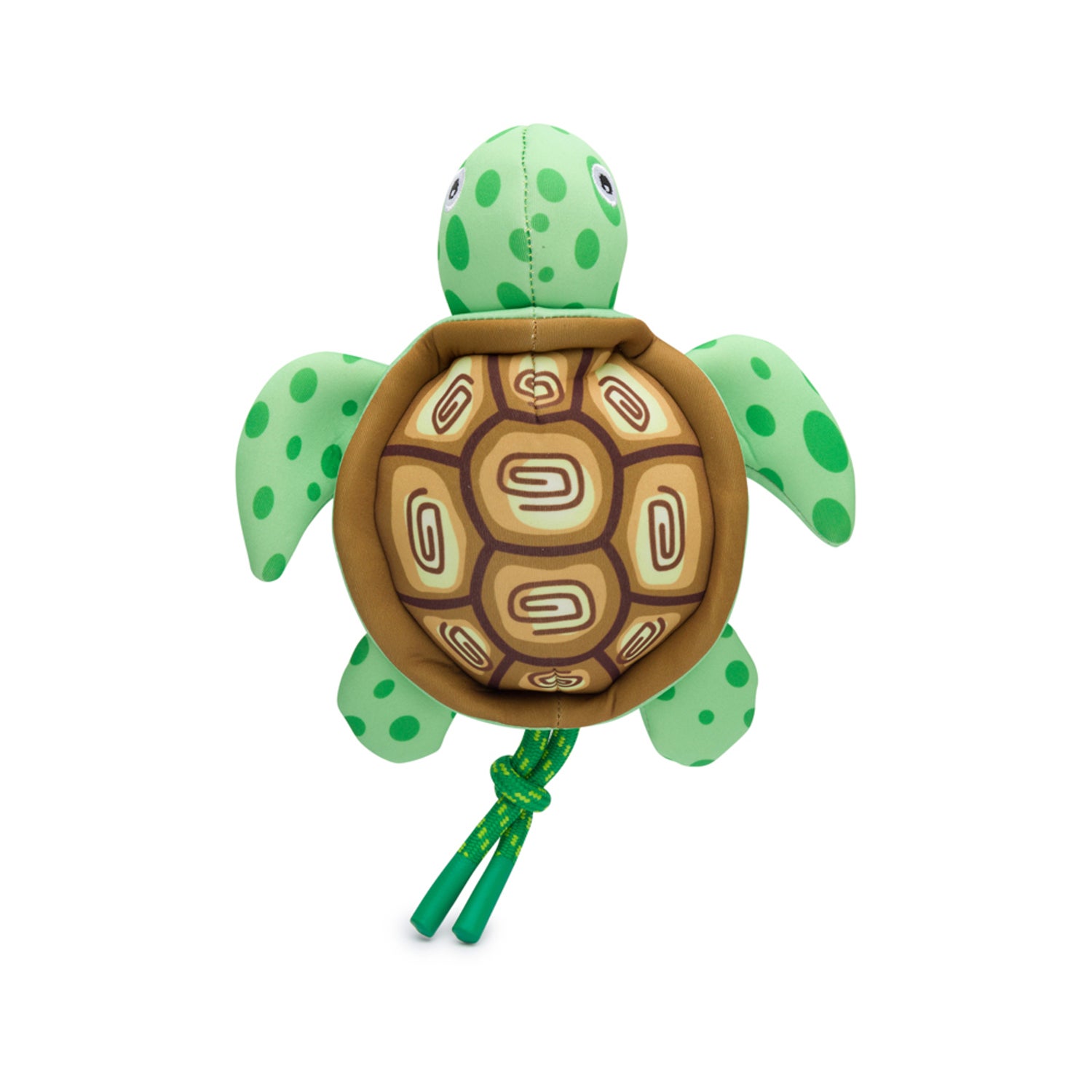 Fabdog Floatie Turtle Squeaky Floating Dog Toy, 7.5