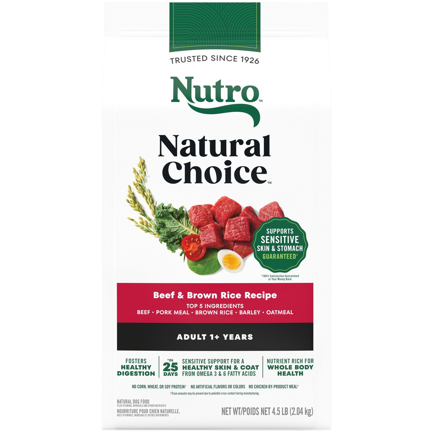 Nutro Natural Choice Beef & Brown Rice Recipe Dry Dog Food, 4.5-Lb