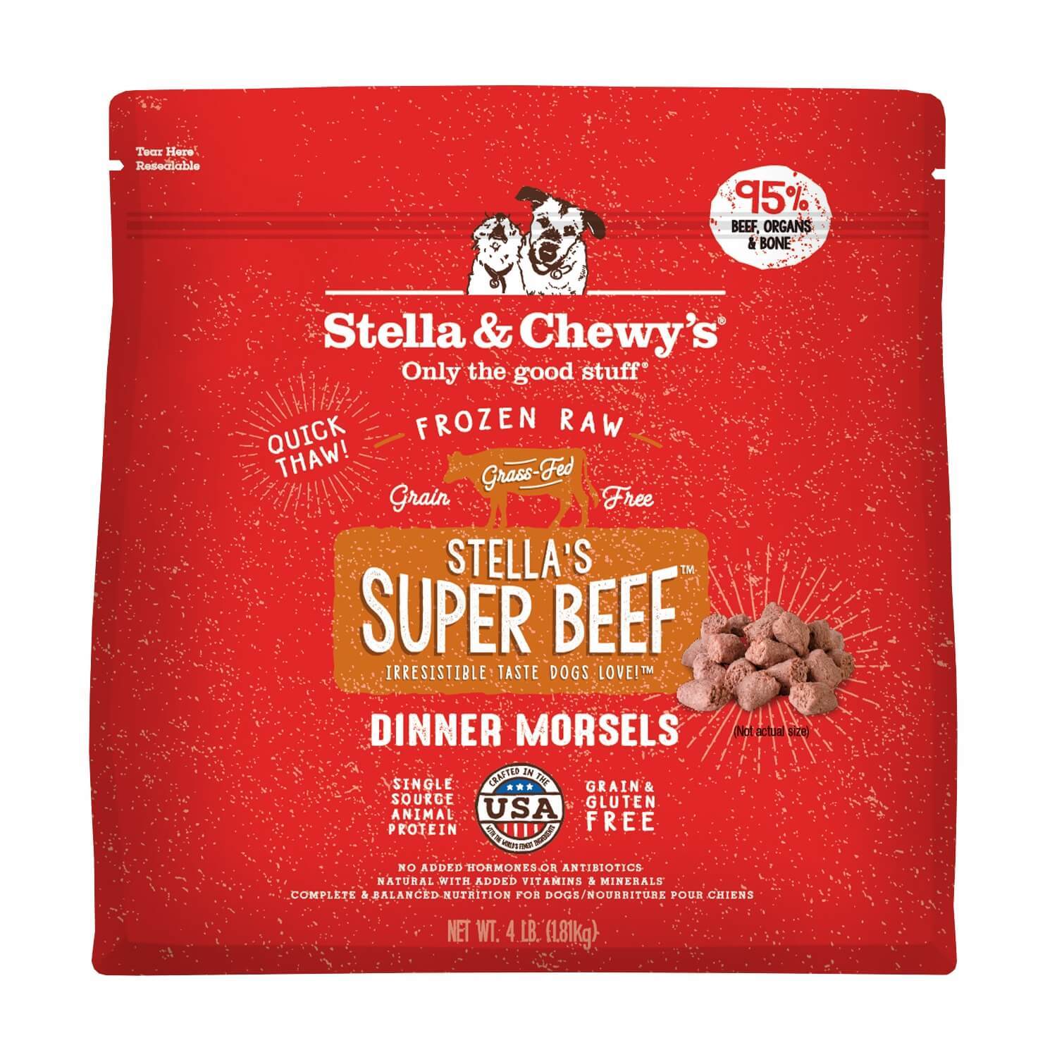 Stella & Chewy's Stella's Super Beef Morsels Frozen Dog Food