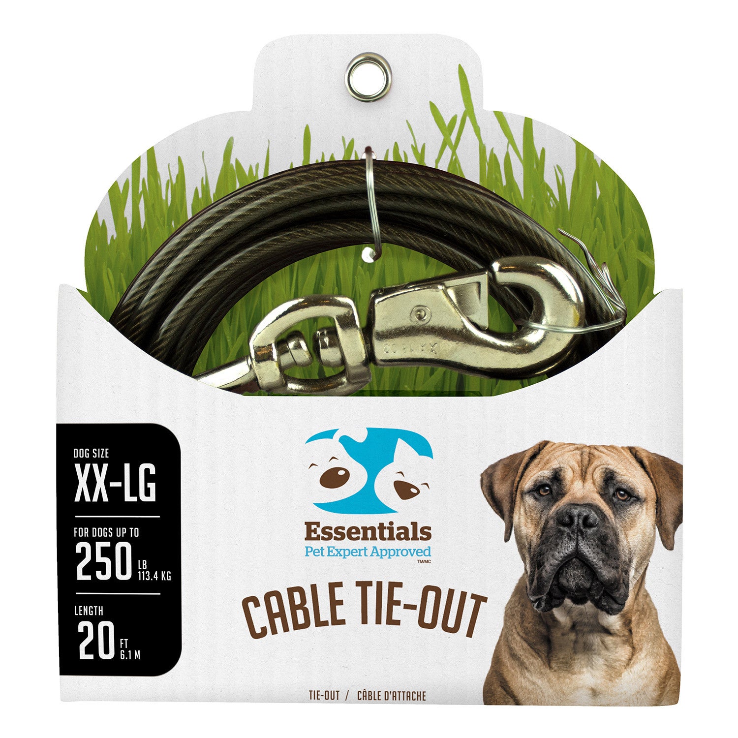 Boss Pet 2Xl Outdoor Dog Tie-Out, 20'