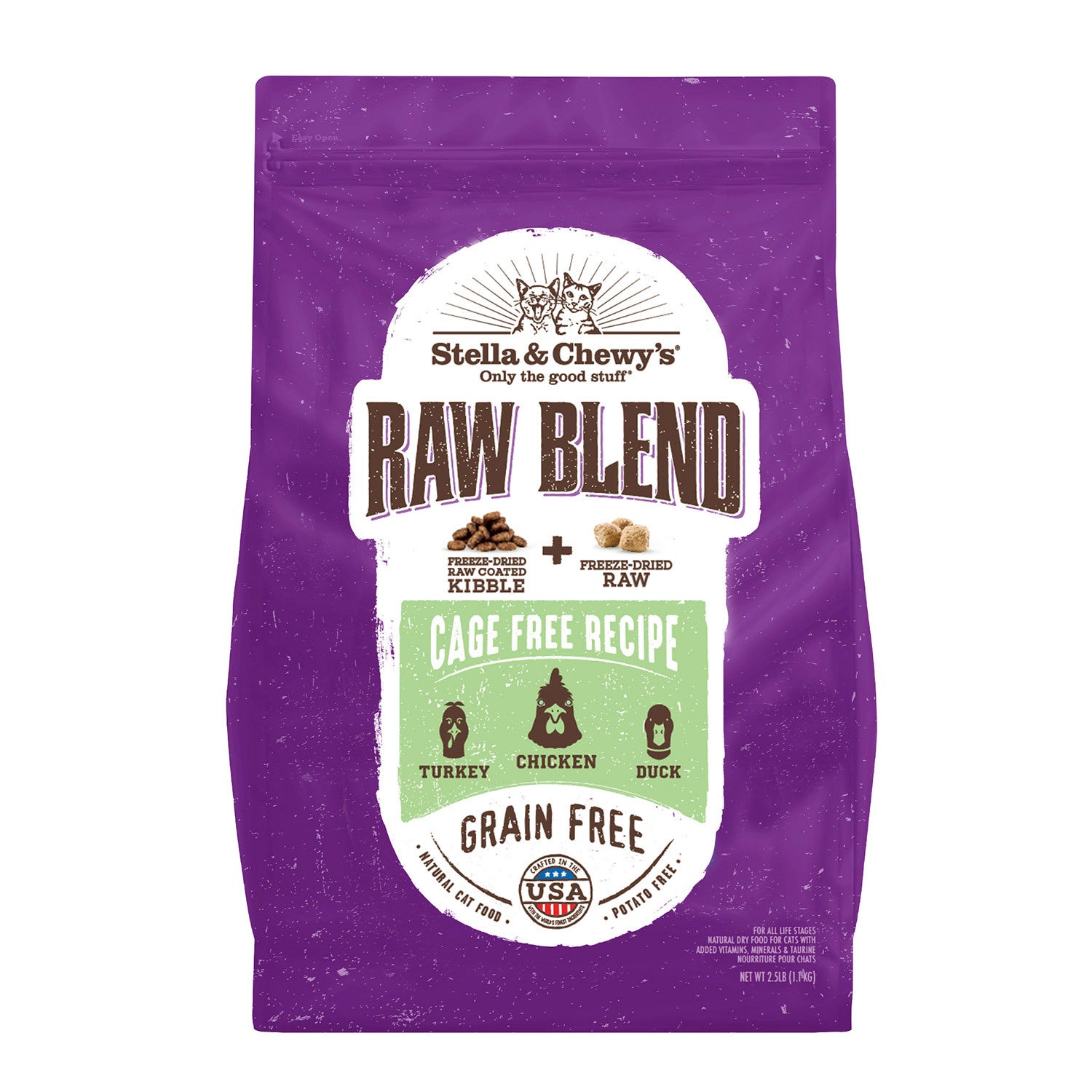 Stella & Chewy's Raw Blend Cage Free Poultry Recipe Cat Food Kibble