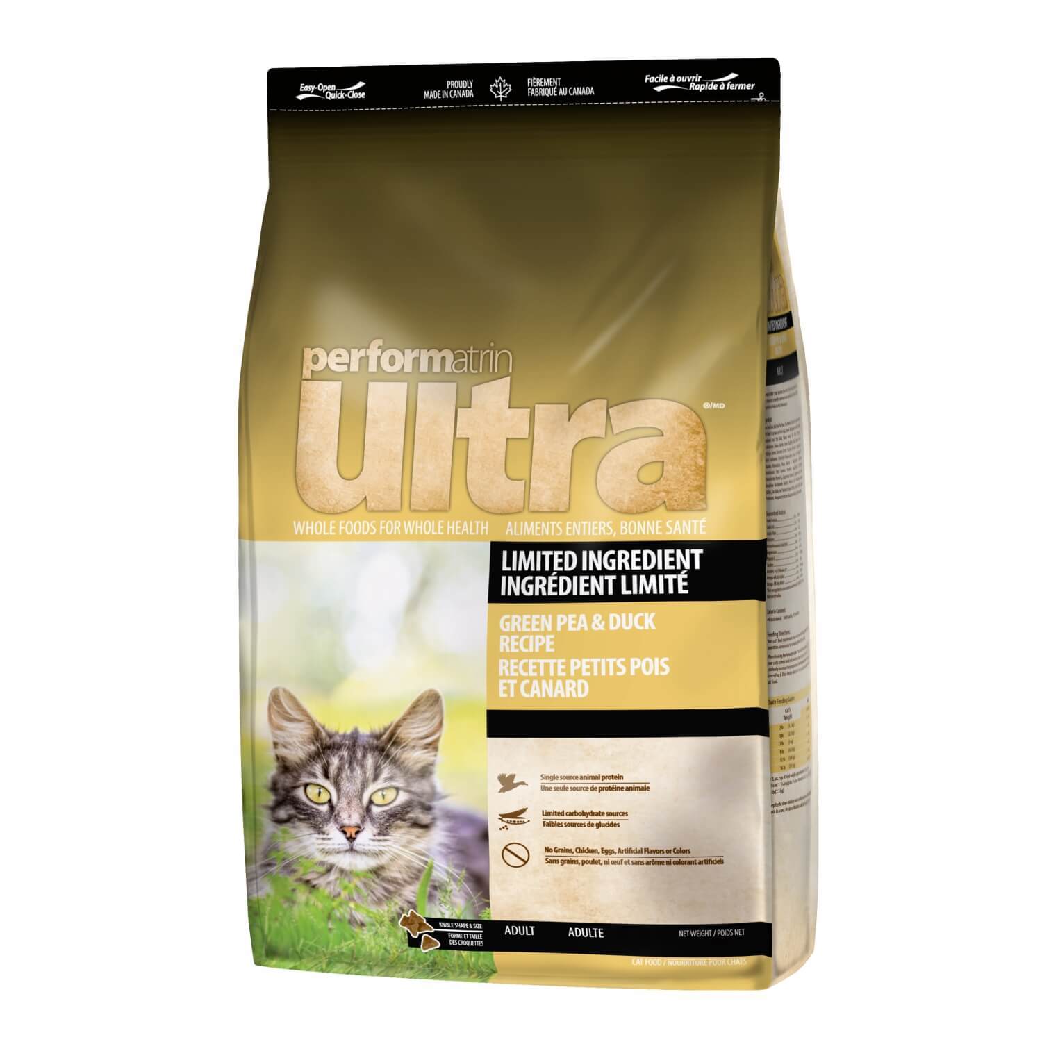 Performatrin Ultra Limited Ingredient Pea & Duck Adult Dry Cat Food