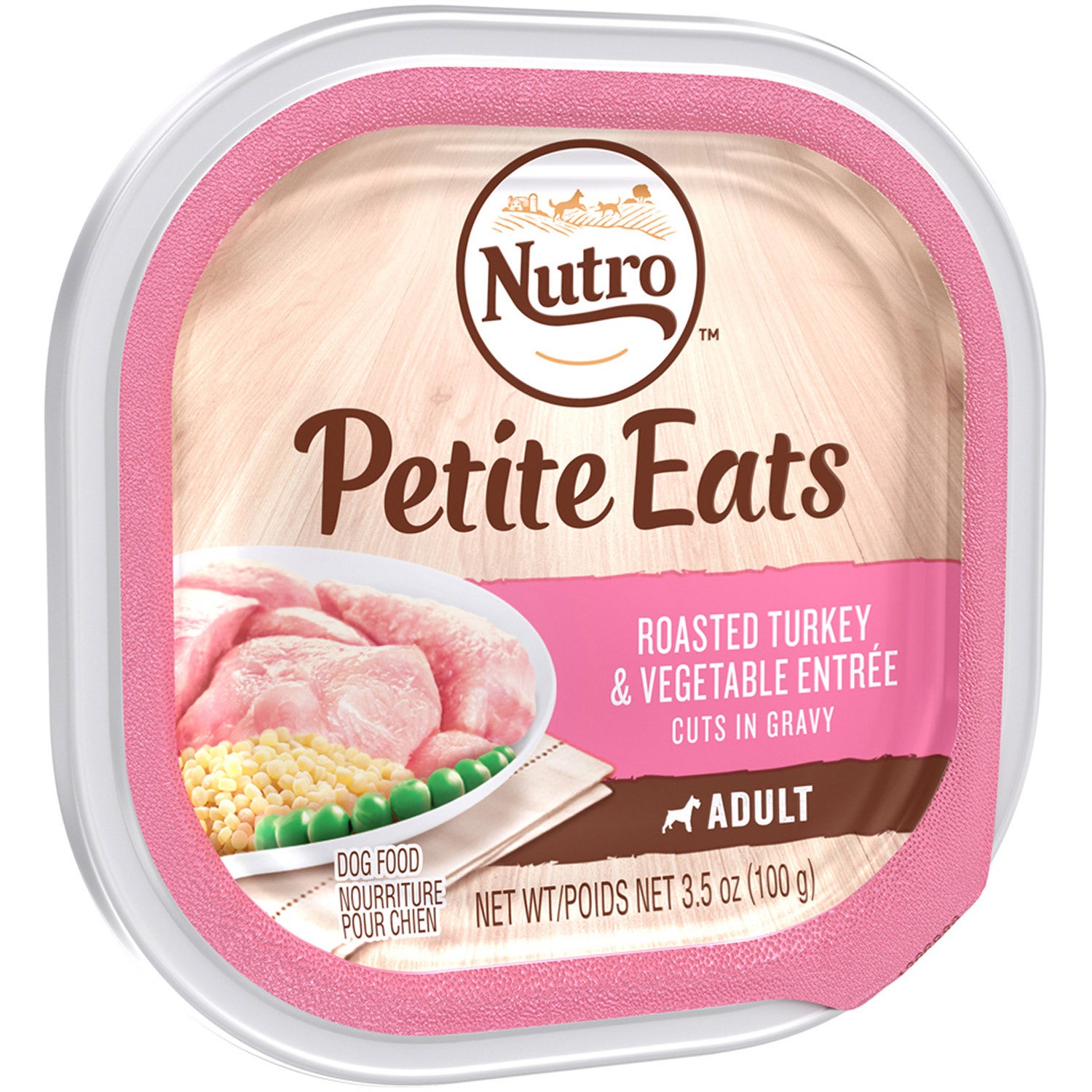 Nutro Small Breed Adults Petite Eats Roasted Turkey & Vegetable Entree Cuts In Gravy Dog Food