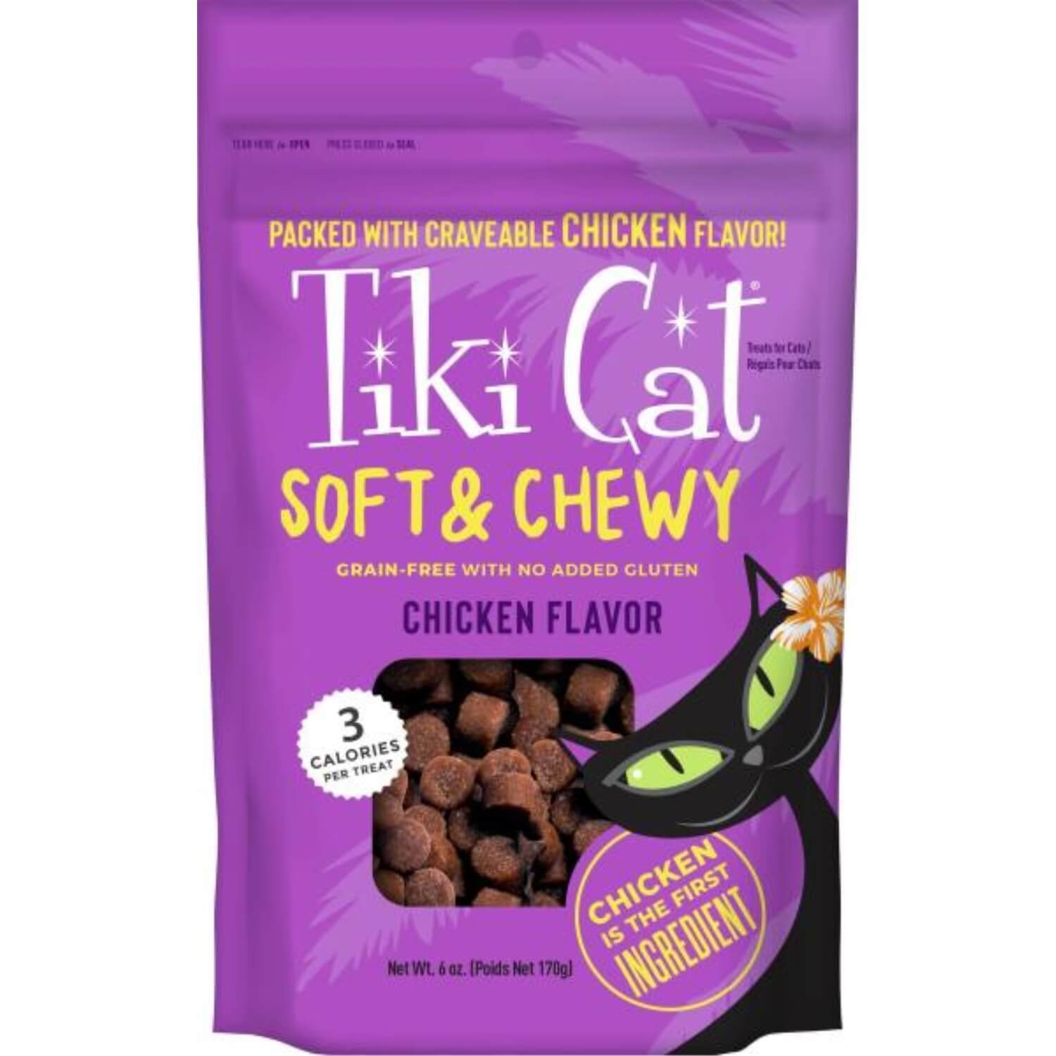Tiki Cat Soft & Chewy Grain Free Chicken Flavor Dry Cat Treats