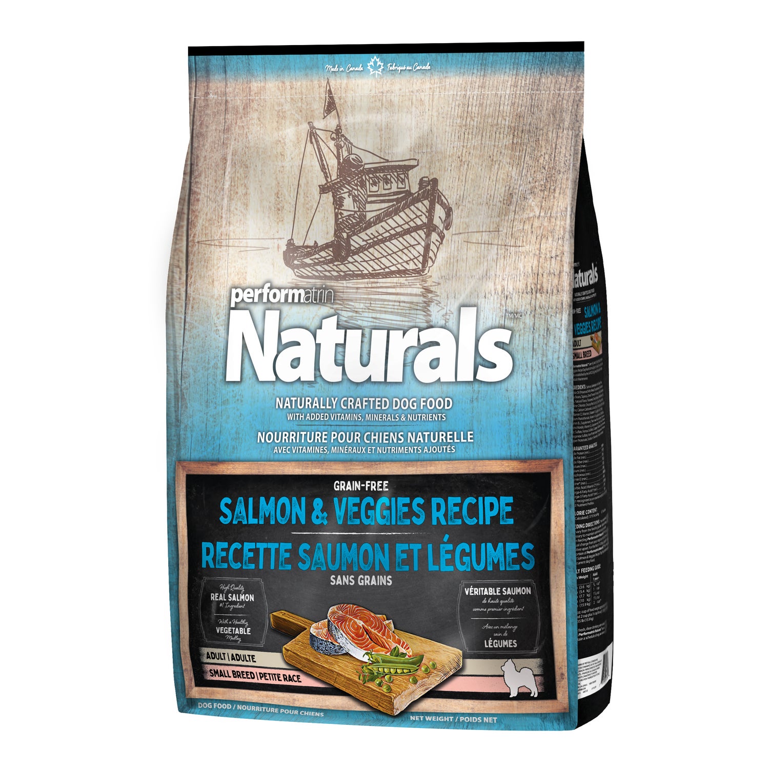 Performatrin Naturals Salmon & Veggies Recipe Small Breed Adult Dry Dog Food, 12-Lb