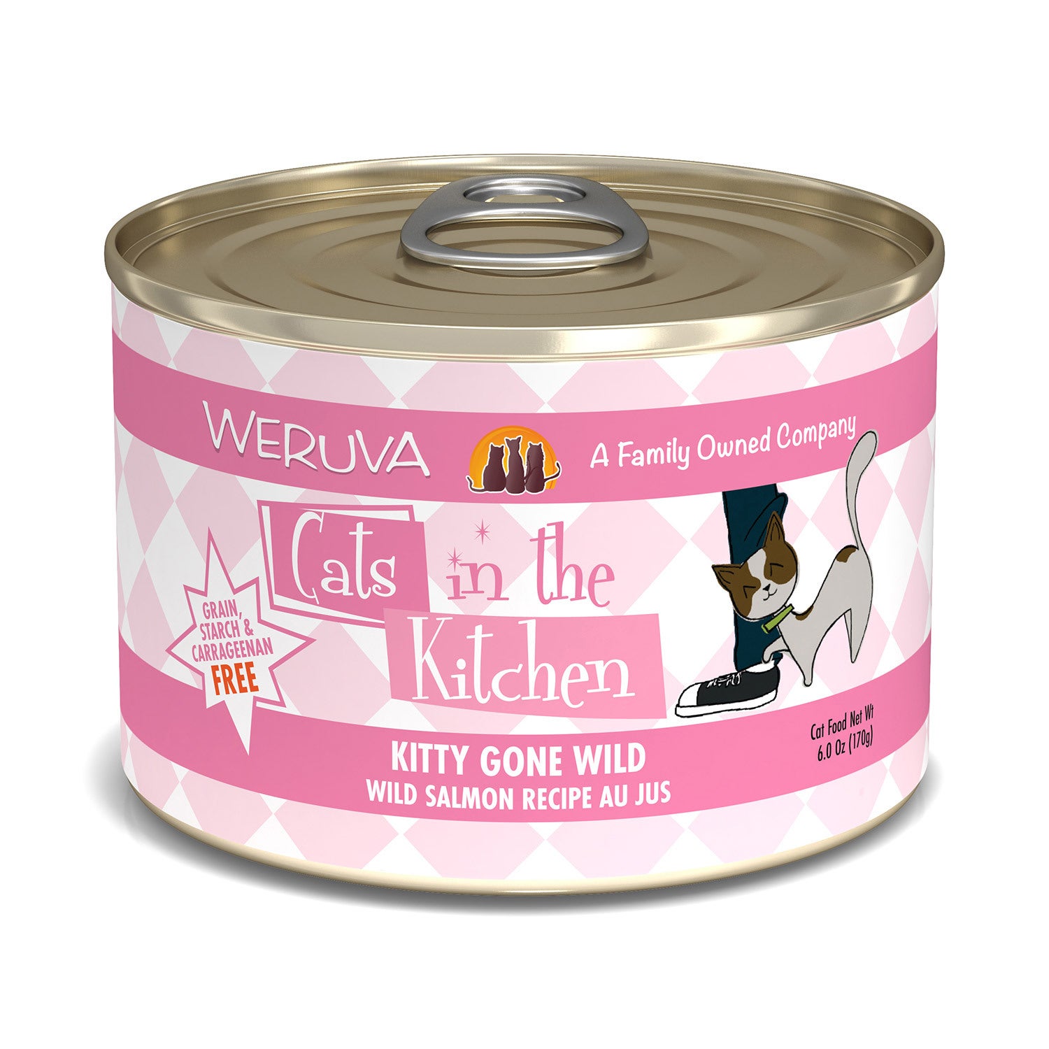 Weruva Cats In The Kitchen Kitty Gone Wild With Salmon Recipe Au Jus Cat Food