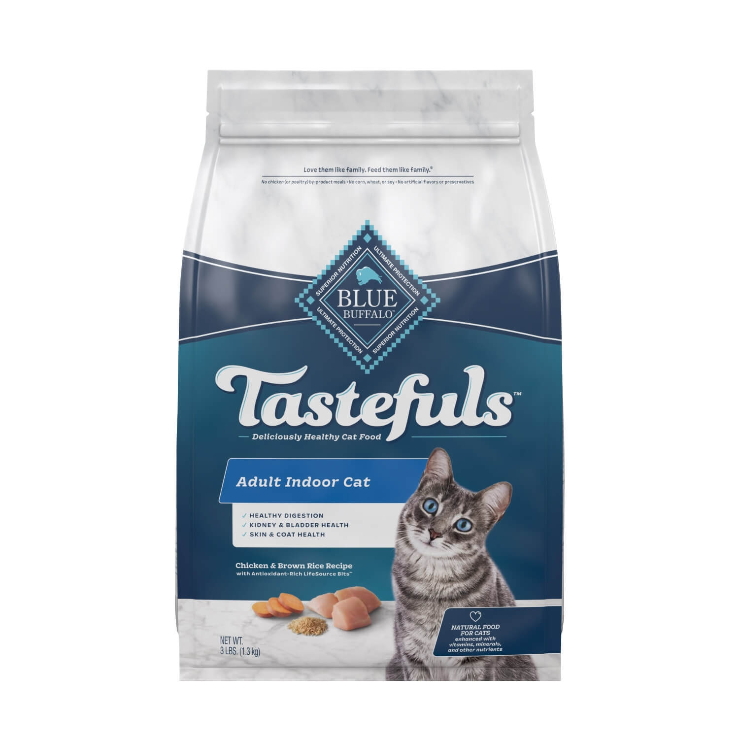 Blue Buffalo Tastefuls Indoor Natural Adult Dry Cat Food, Chicken