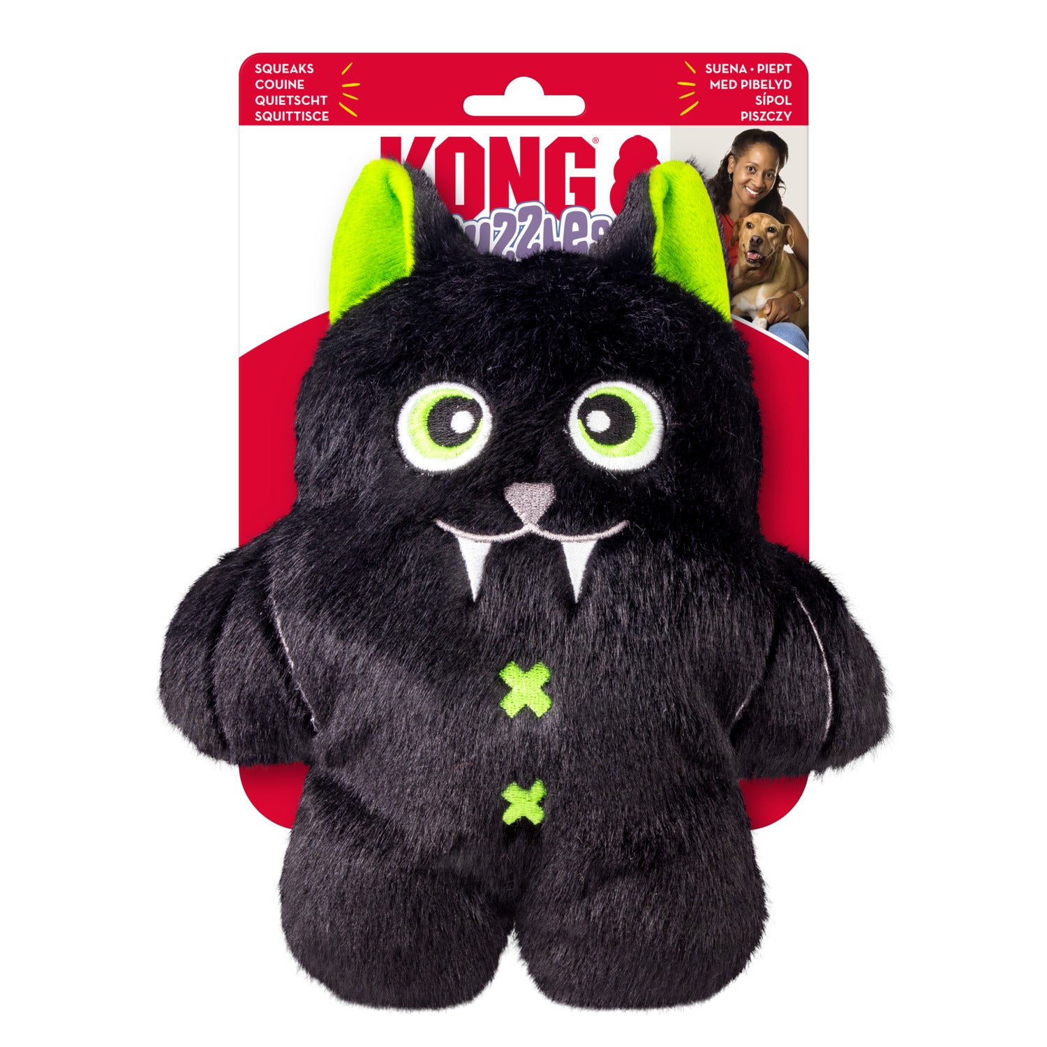 Kong Halloween Snuzzles Plush Dog Toy, Medium - Assorted Colors