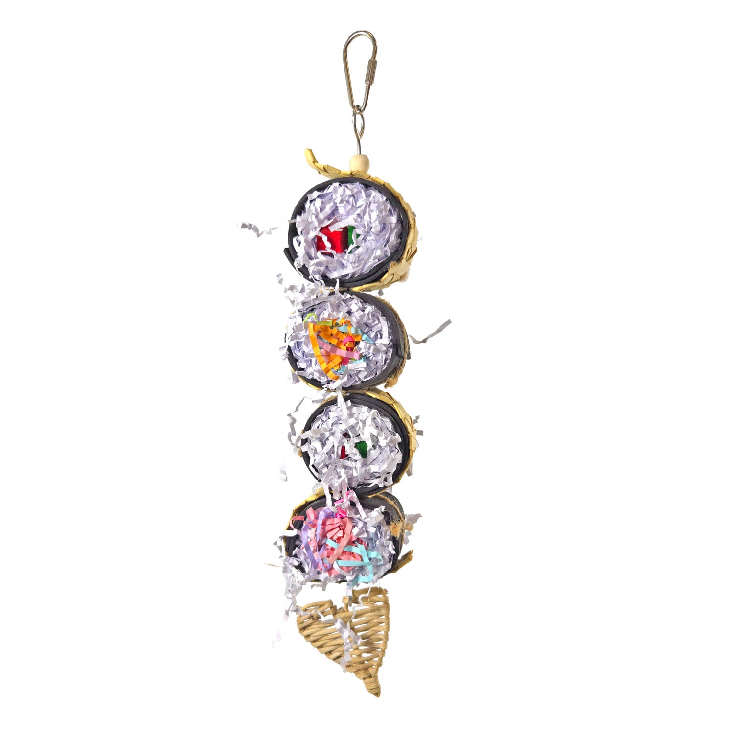 Happy Beaks Cali Roll Sushi Stack Hanging Bird Toy