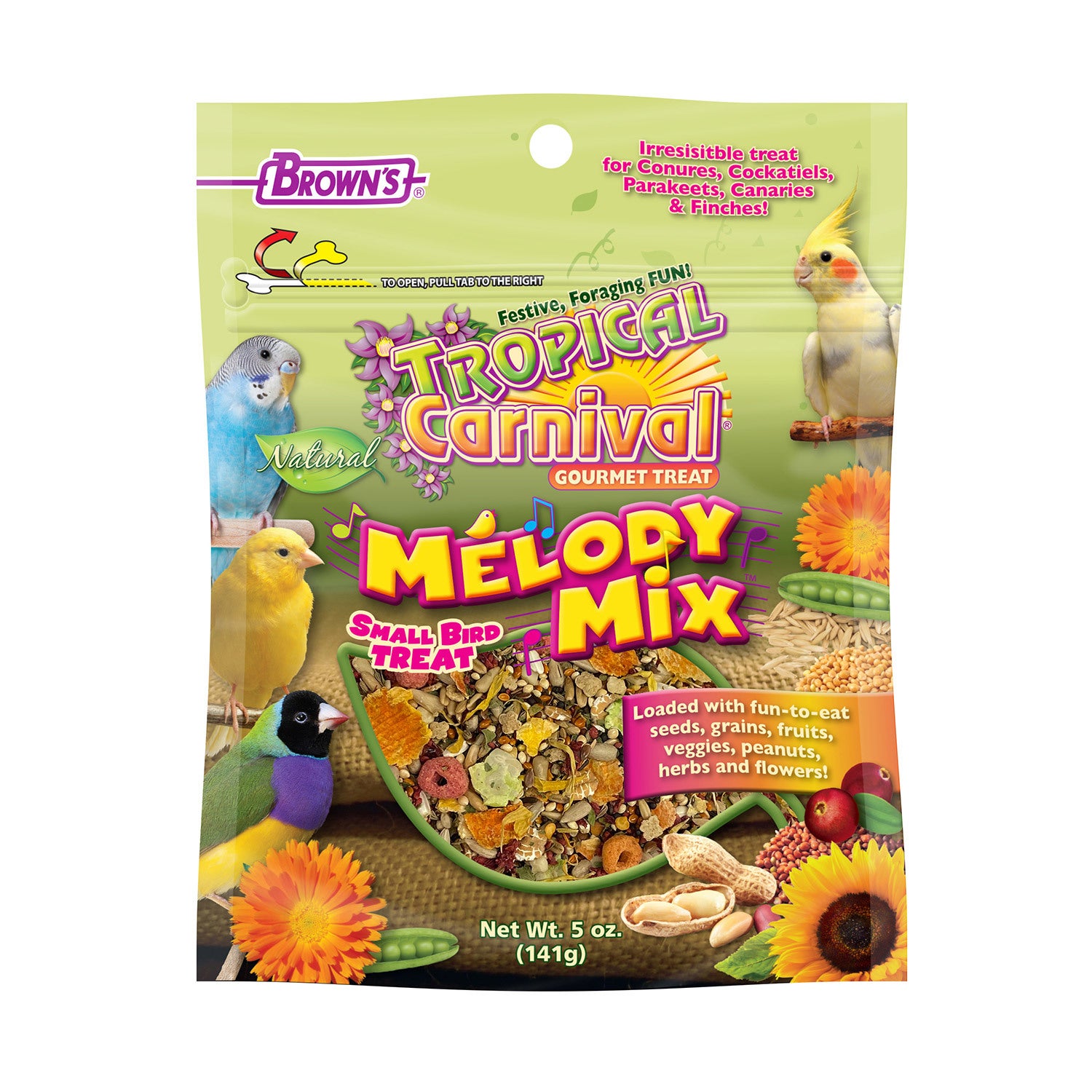 Tropical Carnival Melody Mix Small Bird Treat