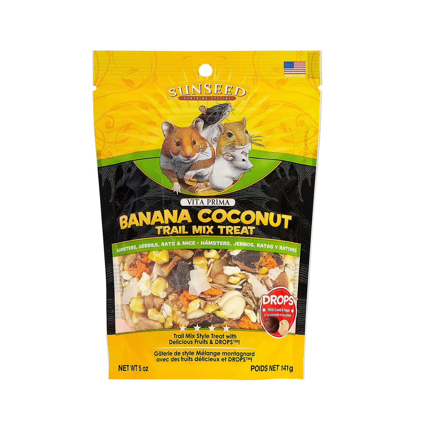 Sun Seed Vita Prima Banana Coconut Trail Mix Small Animal Treat