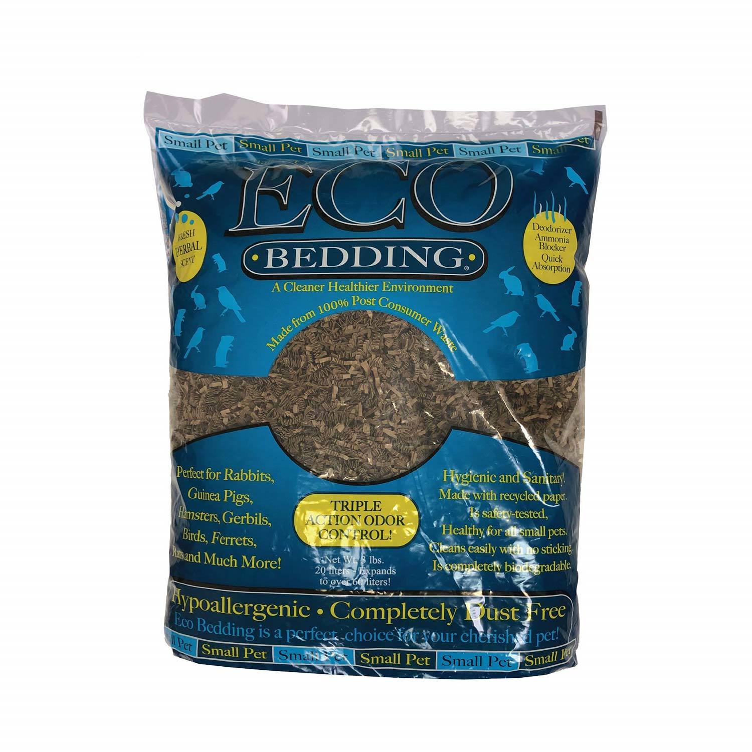 Fibercore Eco Bedding Eco Bedding Odor Control Small Animal Bedding, 4.5-Lb Bag