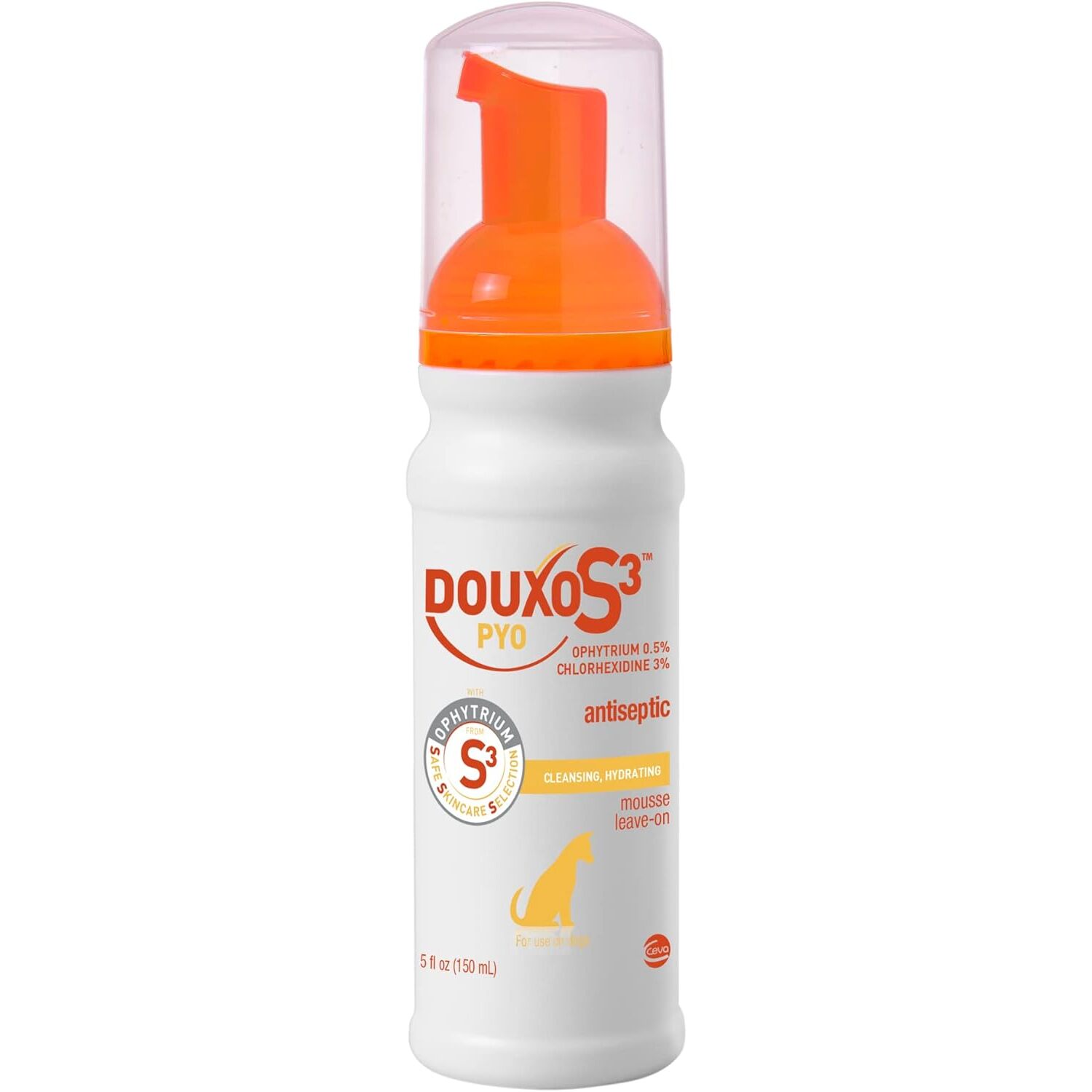 Douxo S3 Pyo Antiseptic Antifungal Chlorhexidine Dog Mousse, 5.1-Oz Bottle