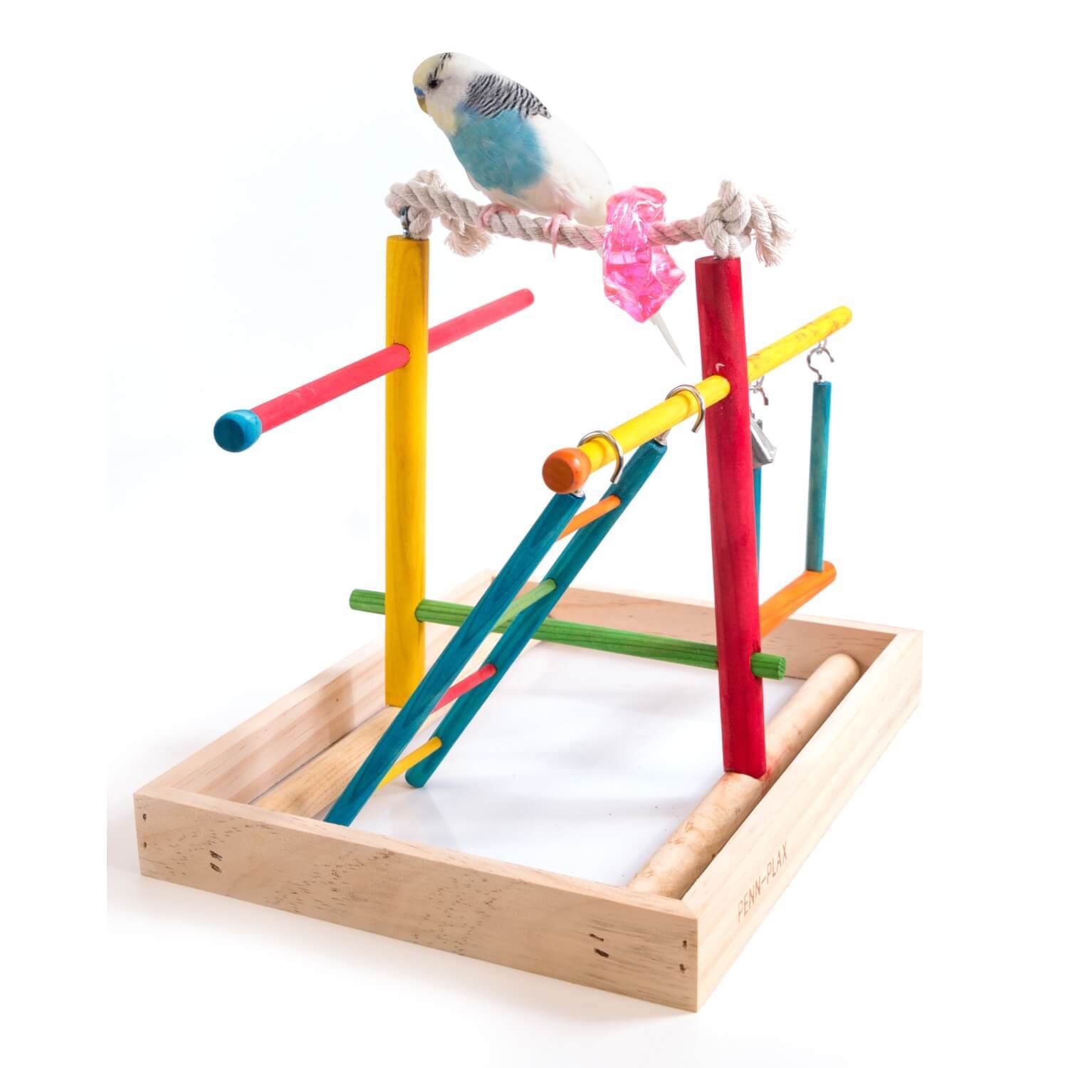 Penn-Plax Wood Bird Play Pen - Medium For Birds