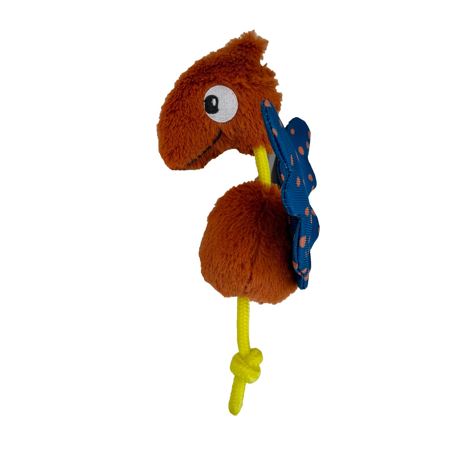 #Bff Wild World Pteradactyl With Rope Squeaky Small To Medium Sized Dog Toy