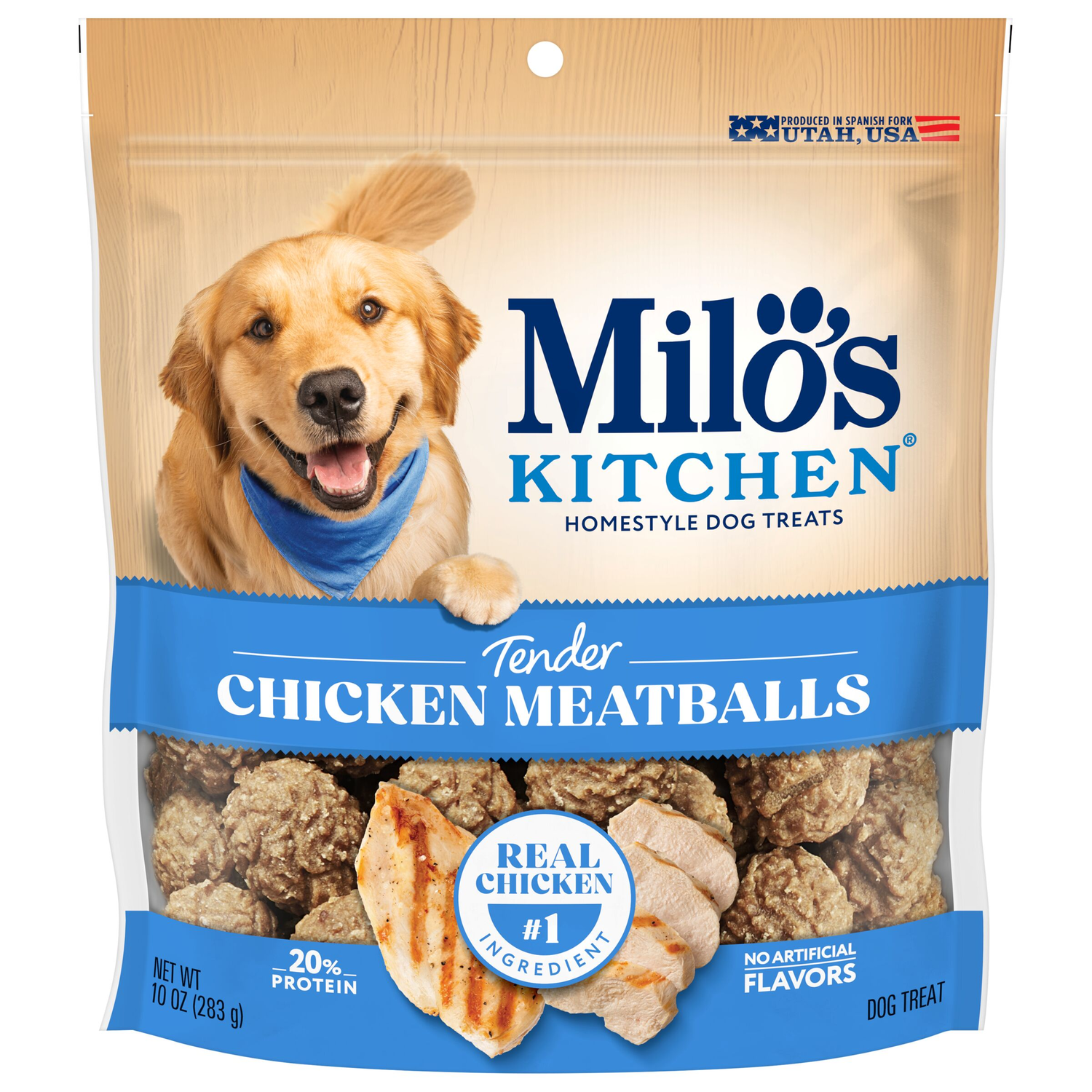 Milo’S Kitchen Chicken Meatballs Soft & Chewy Dog Treats, 10-Oz Bag