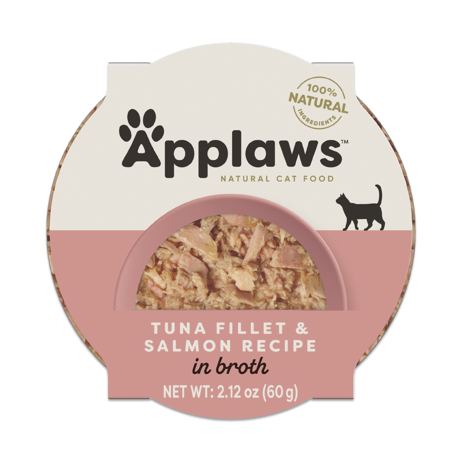 Applaws™ Cat Pot Tuna Fillet With Salmon In Broth, 2.12-Oz