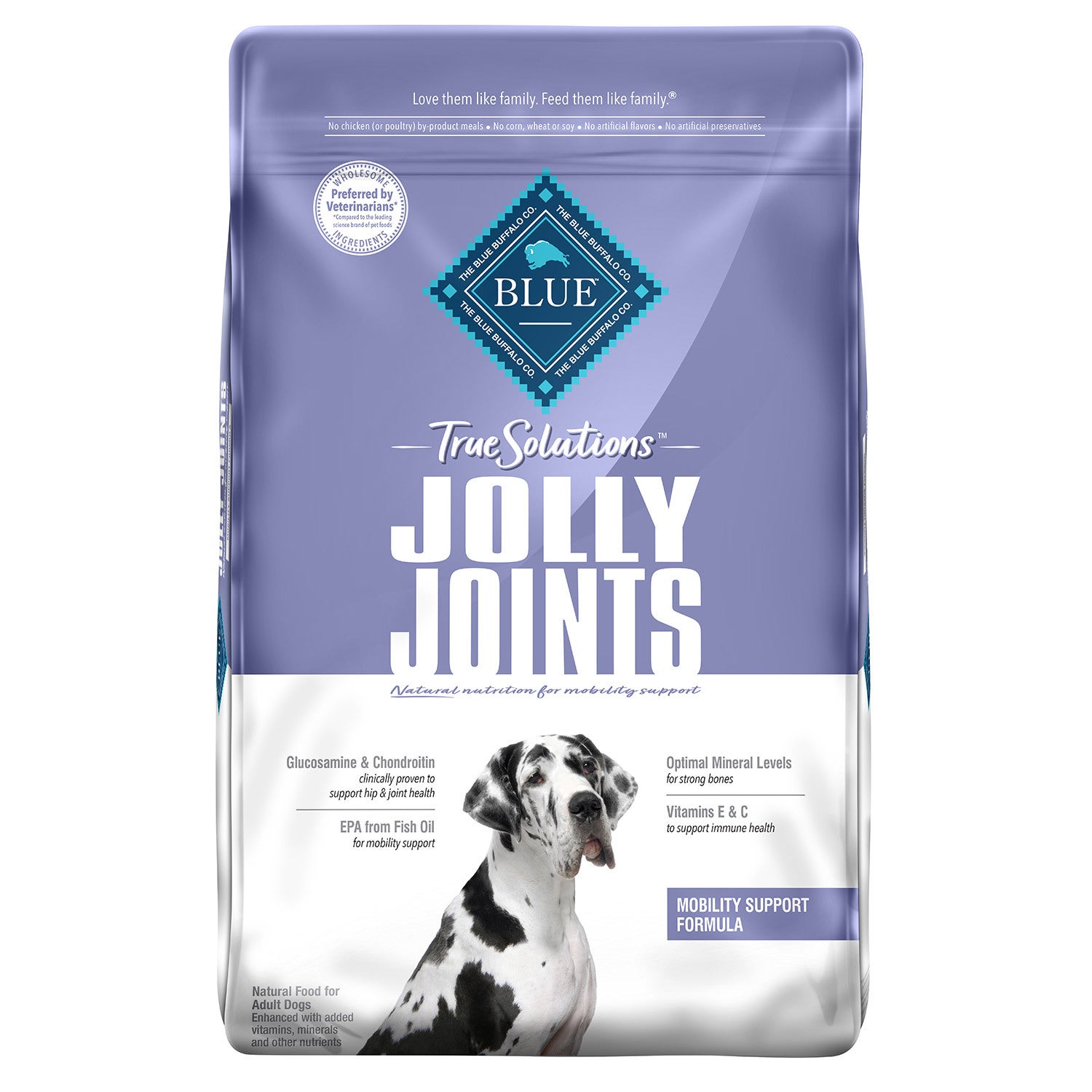 Blue Buffalo True Solutions Jolly Joints Natural Mobility Support Adult Dry Dog Food, Chicken 24Lb