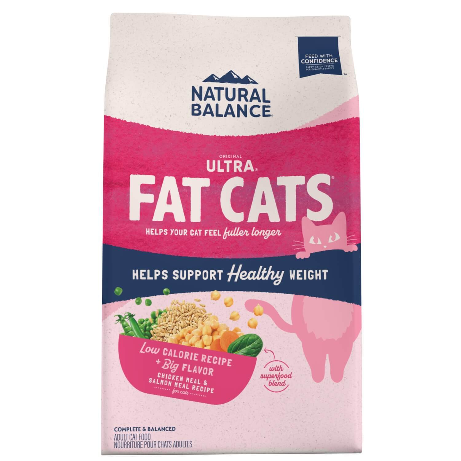 Natural Balance Fat Cats Chicken & Salmon Low Calorie Formula Dry Cat Food