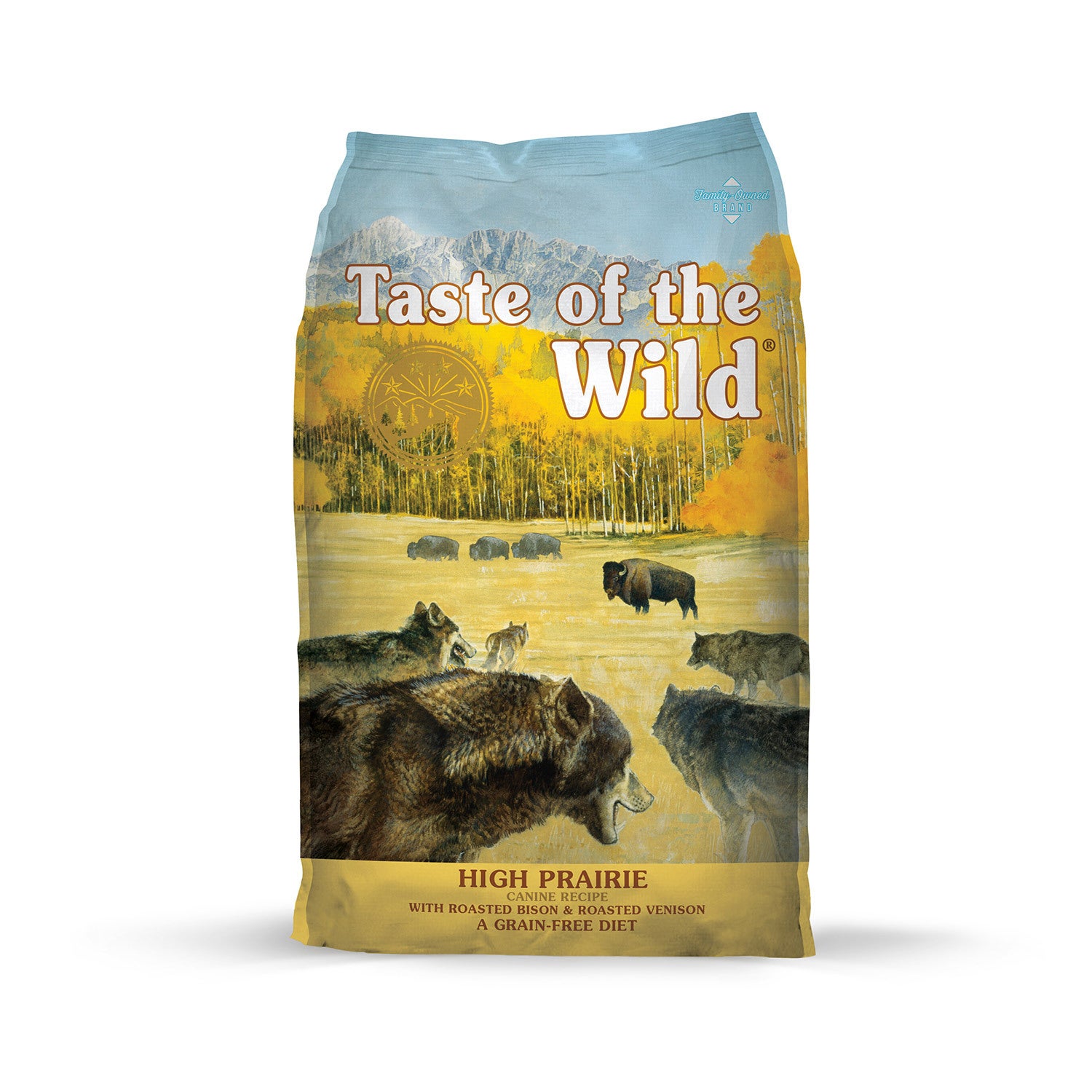 Taste Of The Wild High Prairie Canine Recipe With Roasted Bison & Venison Grain-Free Dry Dog Food, 5-Lb Bag
