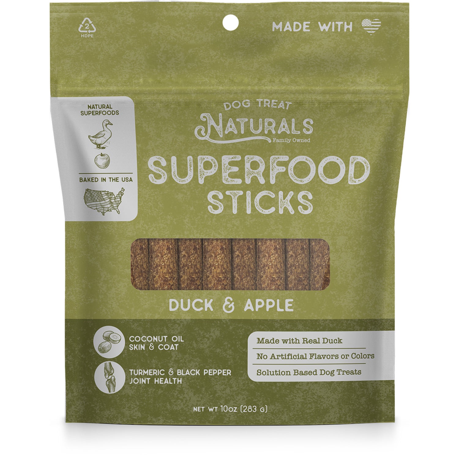 Dog Treat Naturals Duck & Apple Superfood Sticks Dog Treats
