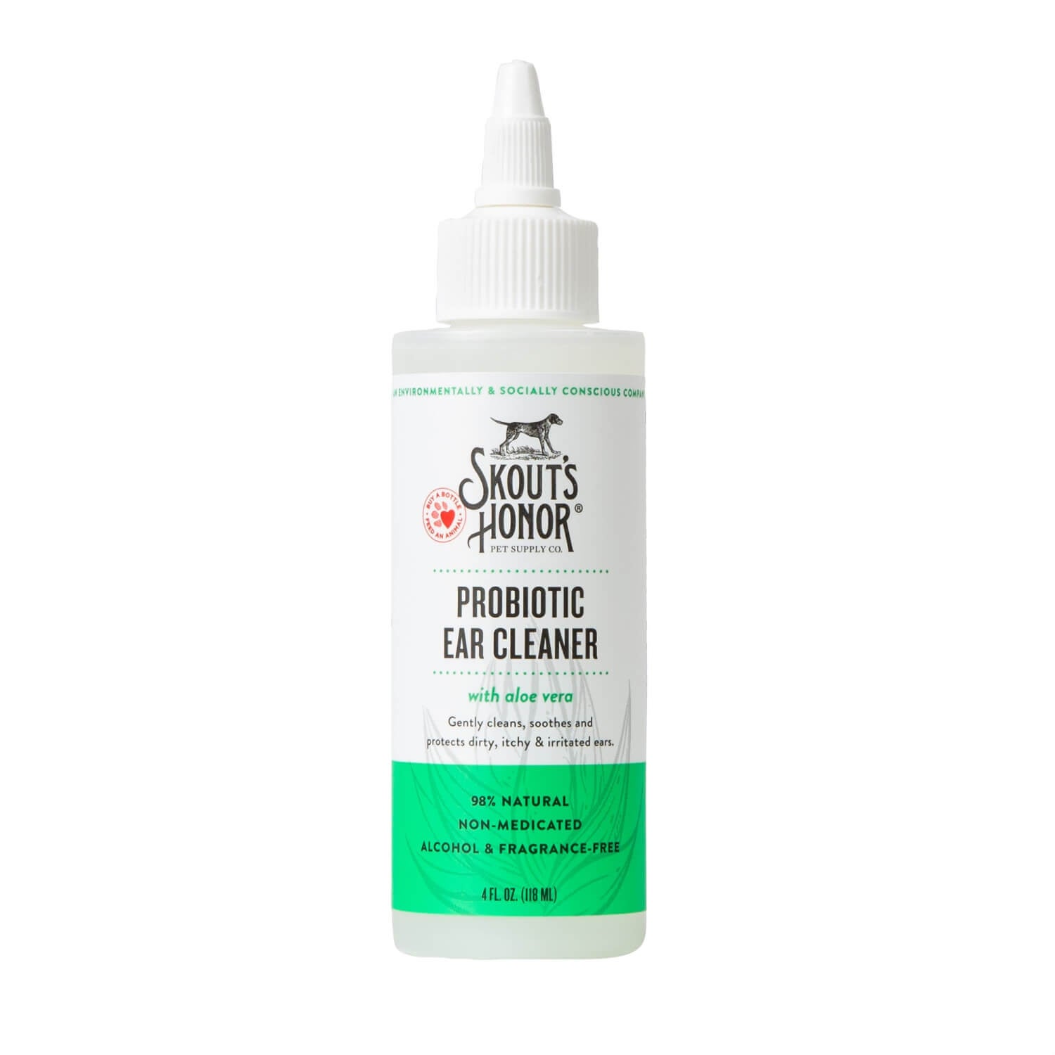 Skout's Honor Probiotic Ear Cleaner For Dogs & Cats, 4-Oz