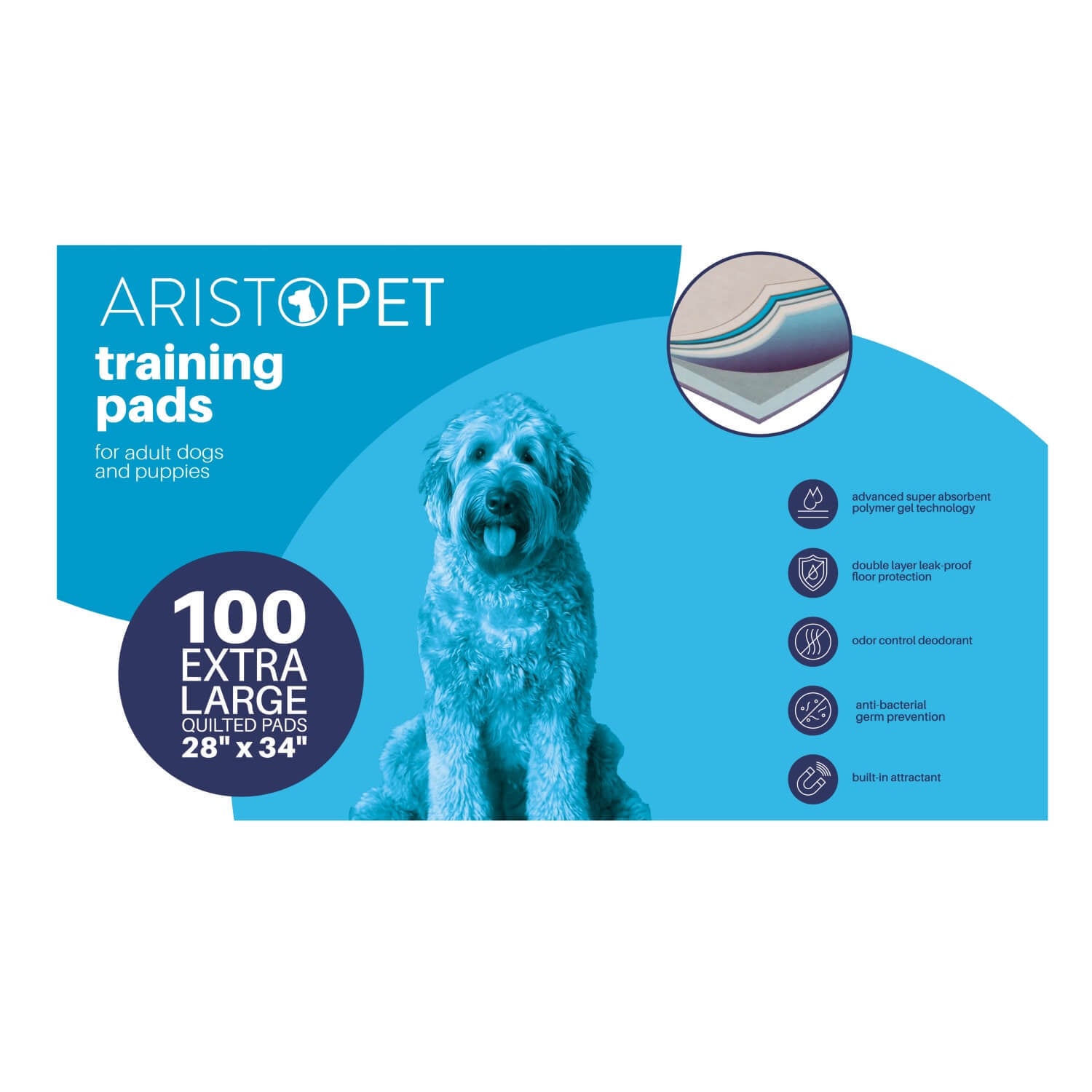 Aristopet Dog Training Pads Xl, 28X34