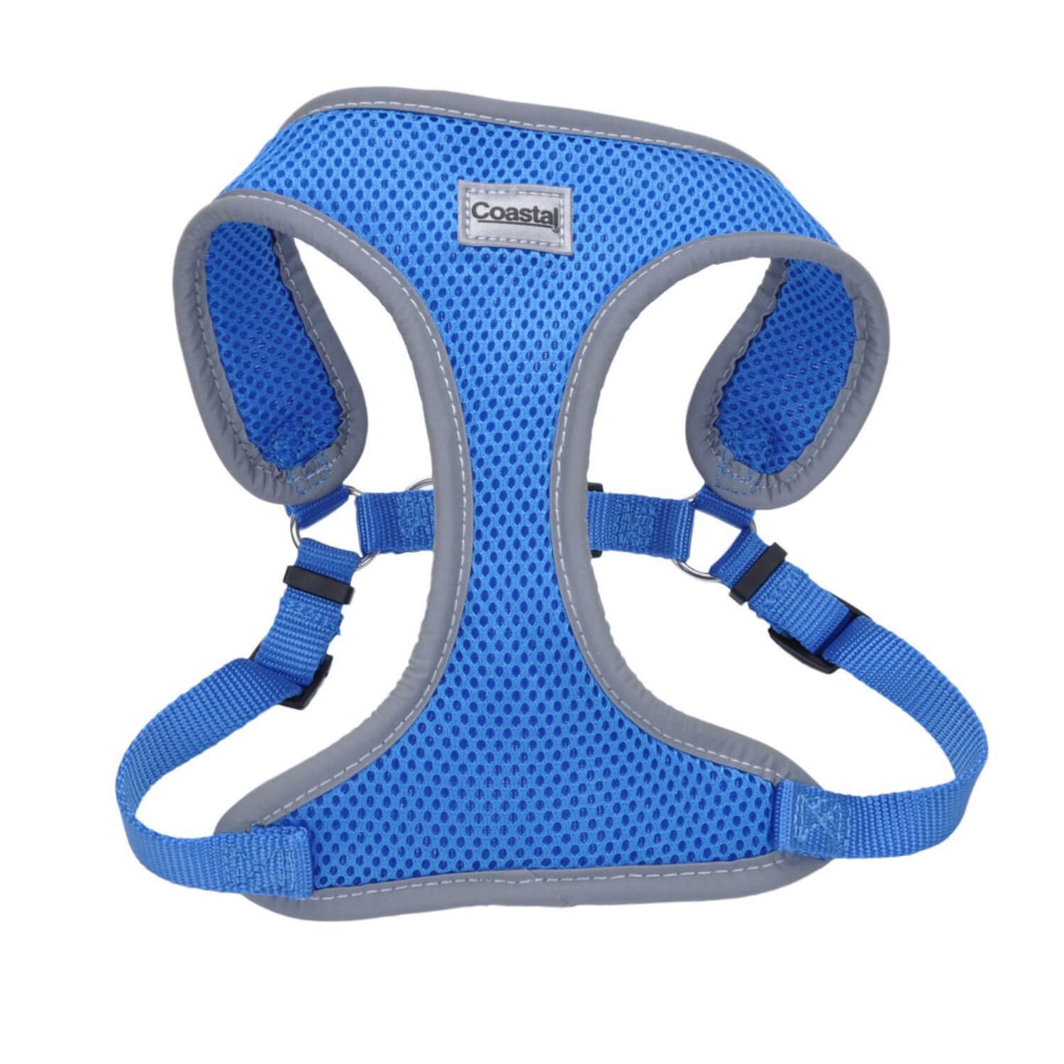 Coastal Pet Products Comfort Soft® Reflective Wrap Adjustable Dog Harness, Blue Lagoon, 5/8X16-19