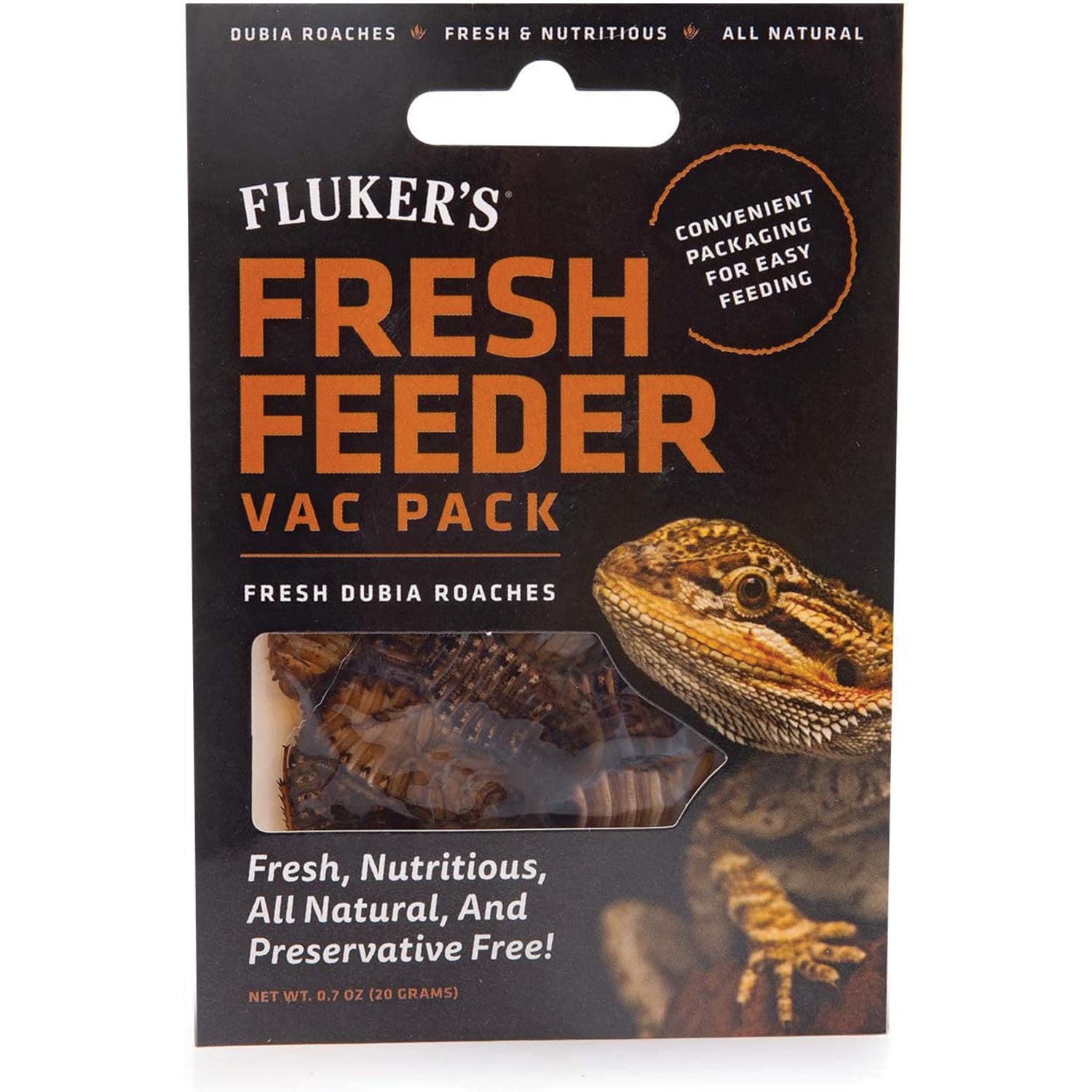 Fluker's Vac Pack Freh Feeders Dubia Roaches Reptile Food