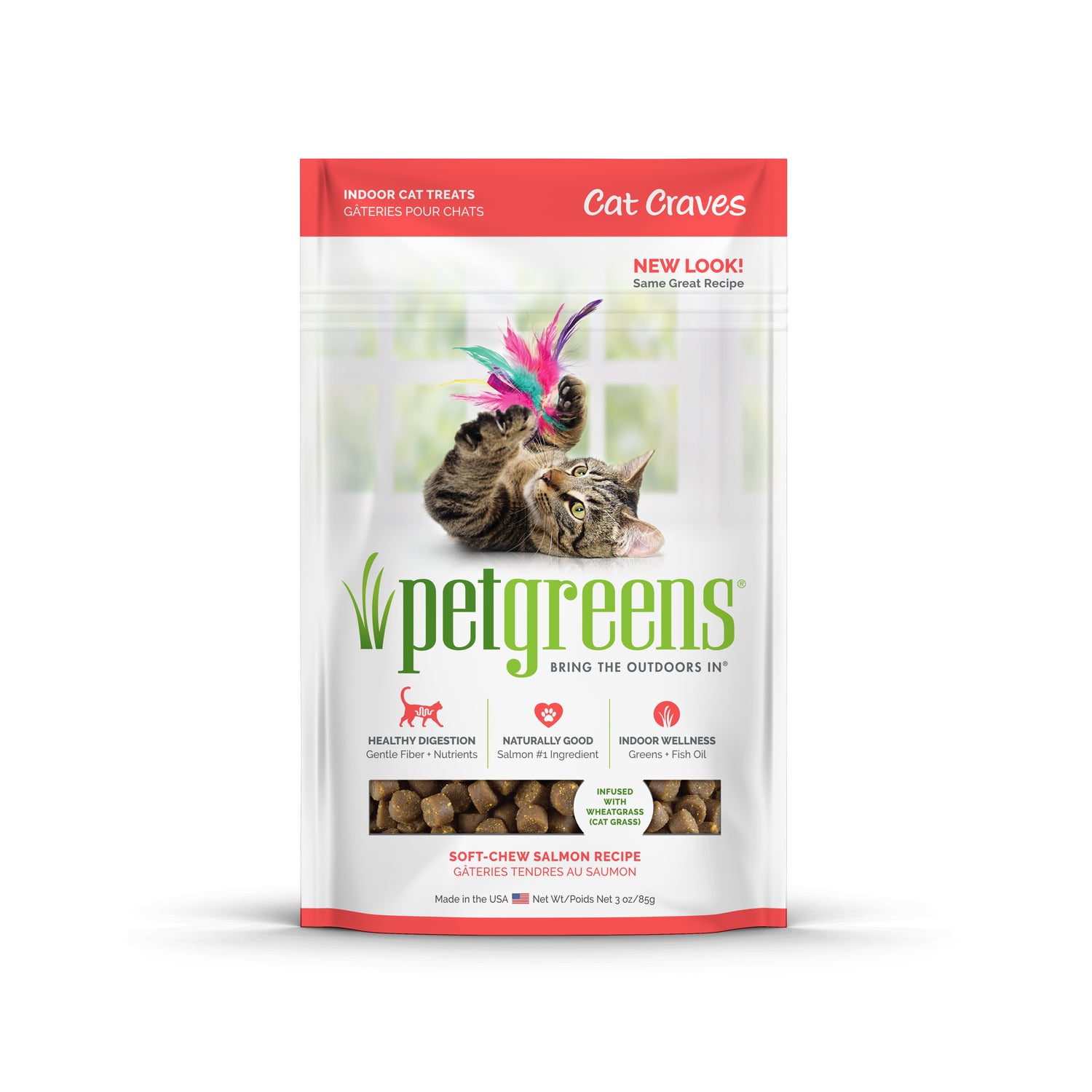 Pet Greens Cat Craves Salmon All Natural Soft & Chewy Cat Treats