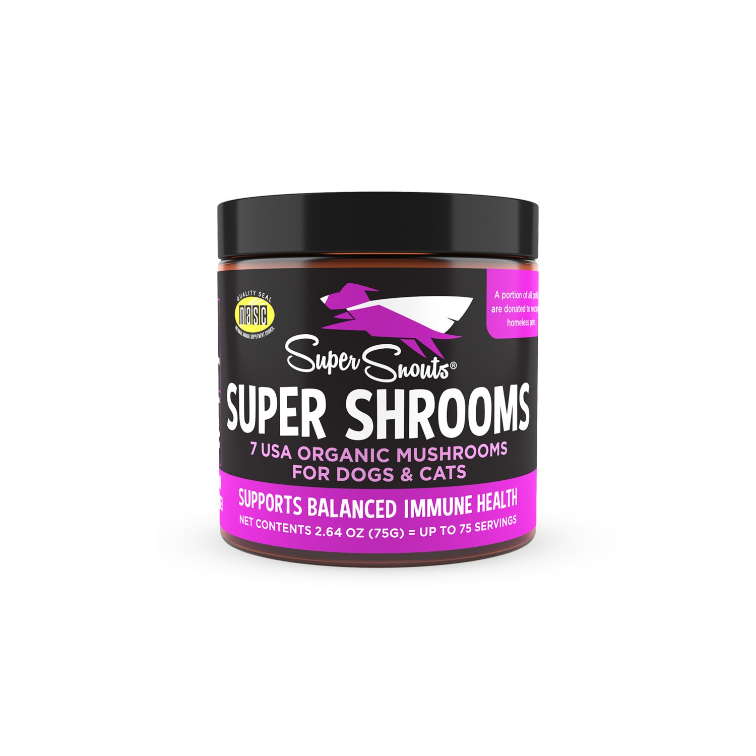 Super Snouts Super Shrooms Dog & Cat Allergy & Immunity Supplement, 2.64Oz
