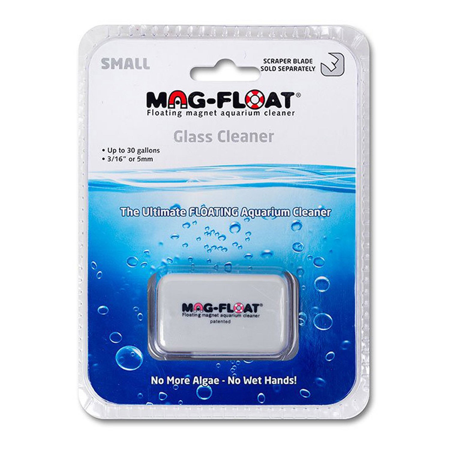 Gulfstream Mag Float Magnetic Glass Aquarium Cleaner - Small