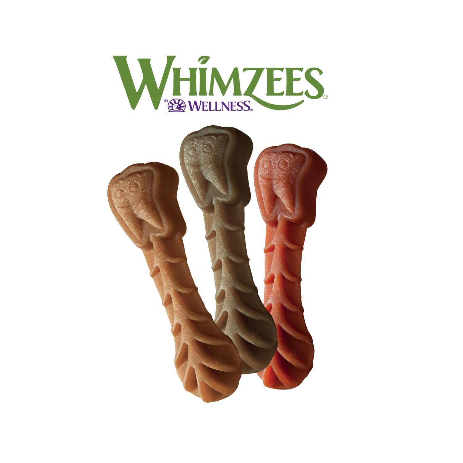 Whimzees Brushzees Natural Grain Free Dental Dog Treats, Small, 1 Count