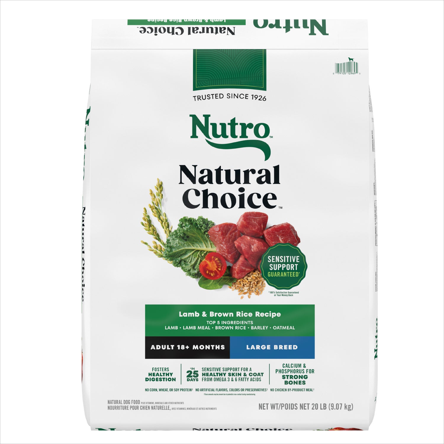 Nutro Natural Choice Lamb & Brown Rice Recipe Large Breed Adult Dry Dog Food, 20-Lb Bag